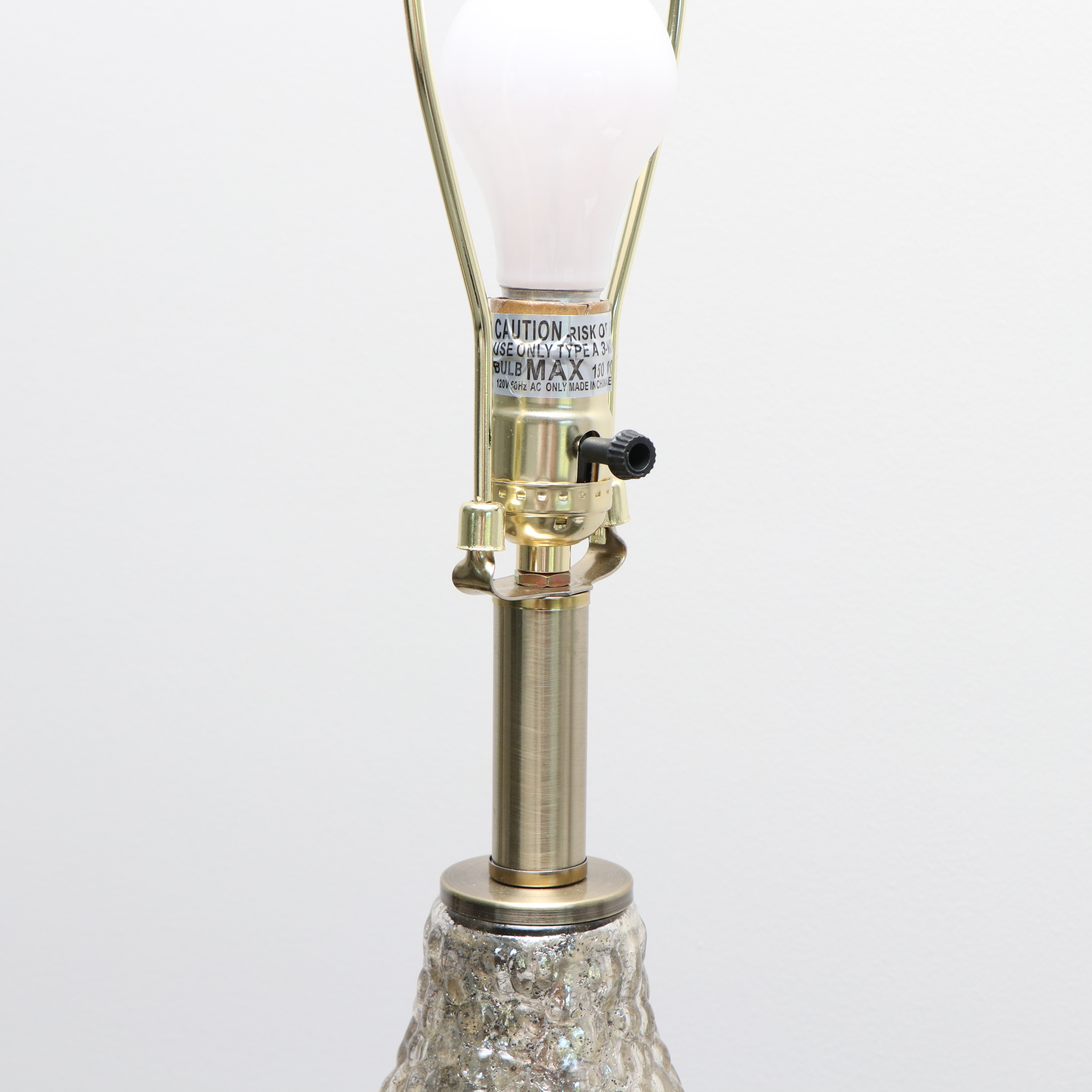 Stylecraft "Rochford" Textured Glass Table Lamp, Surya "Emily" Vases, and Décor
