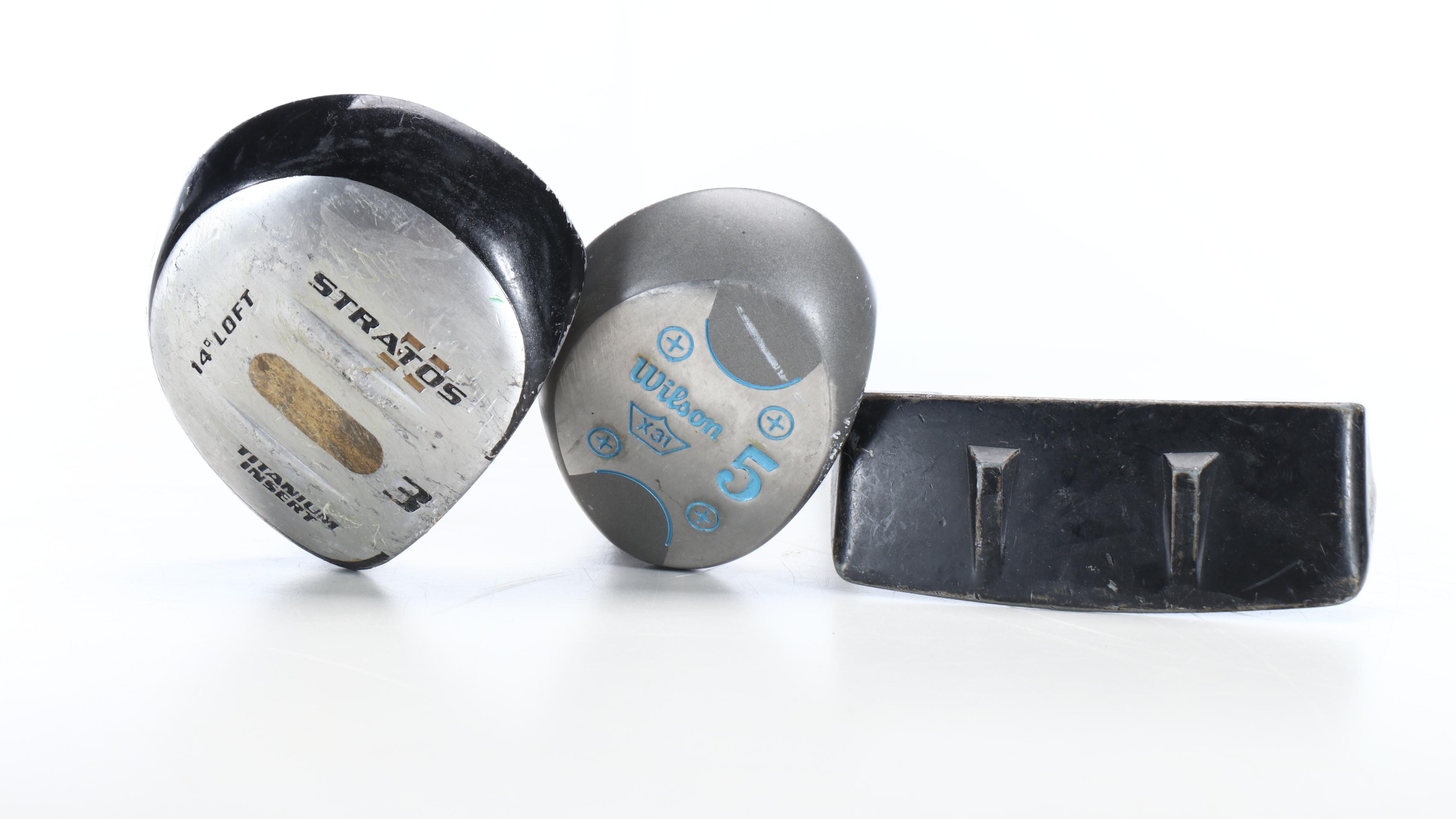 Wilson, Sandy Andy and More Golf Clubs with Confidence Golf Bag, Accessories