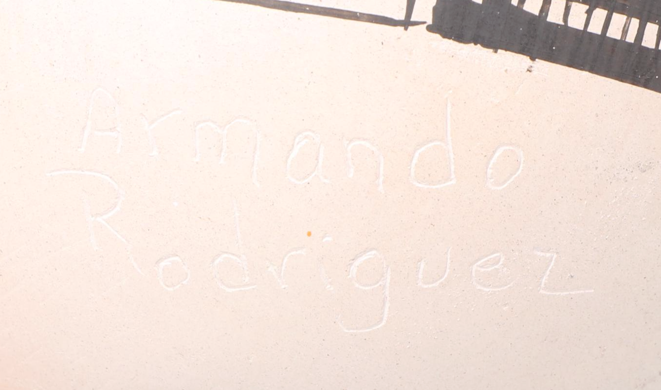 Silvia Silveira Blackware Pottery Vase and Armando Rodriguez Seed Bowl