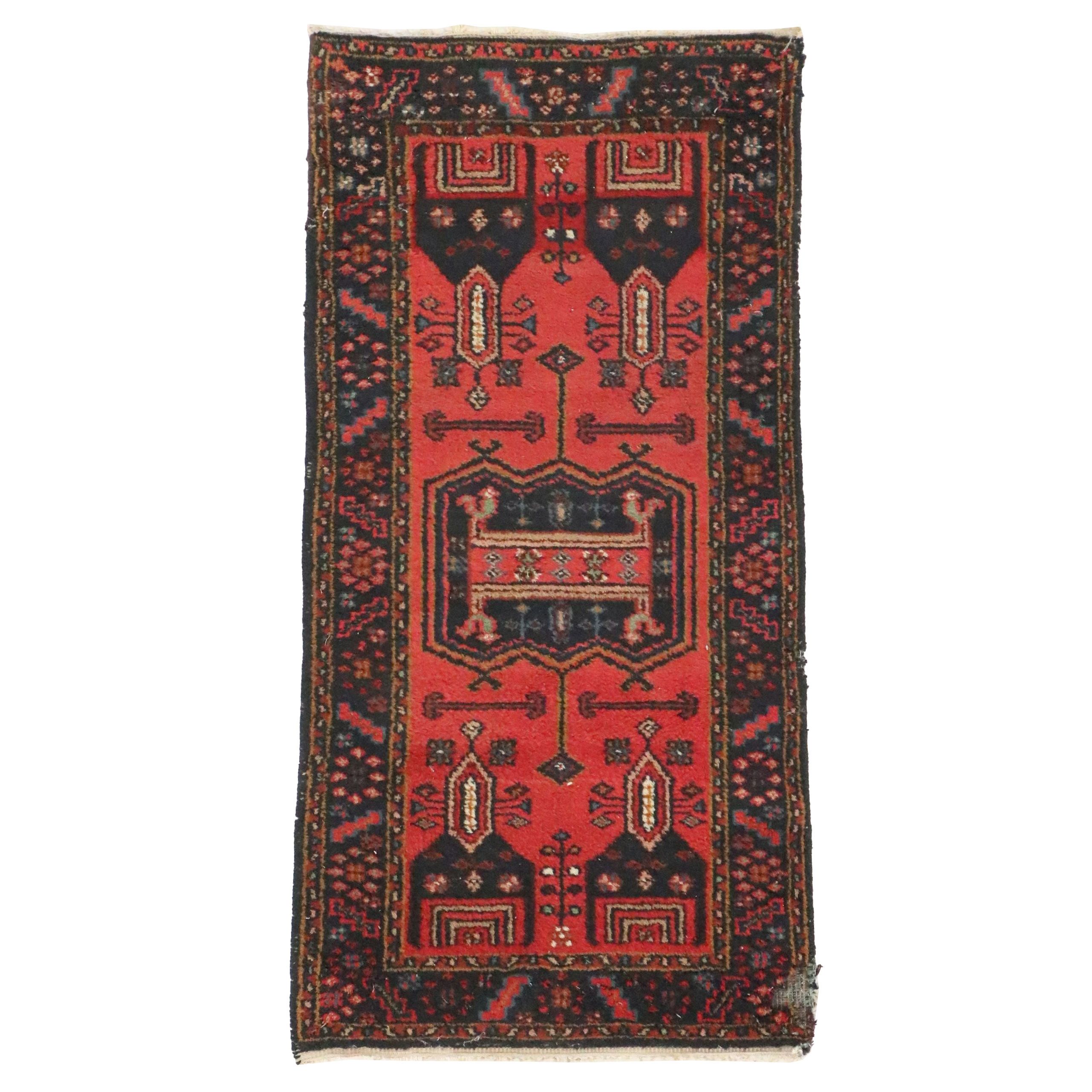 2'2 x 4'5 Hand-Knotted Afghan Baluch Accent Rug