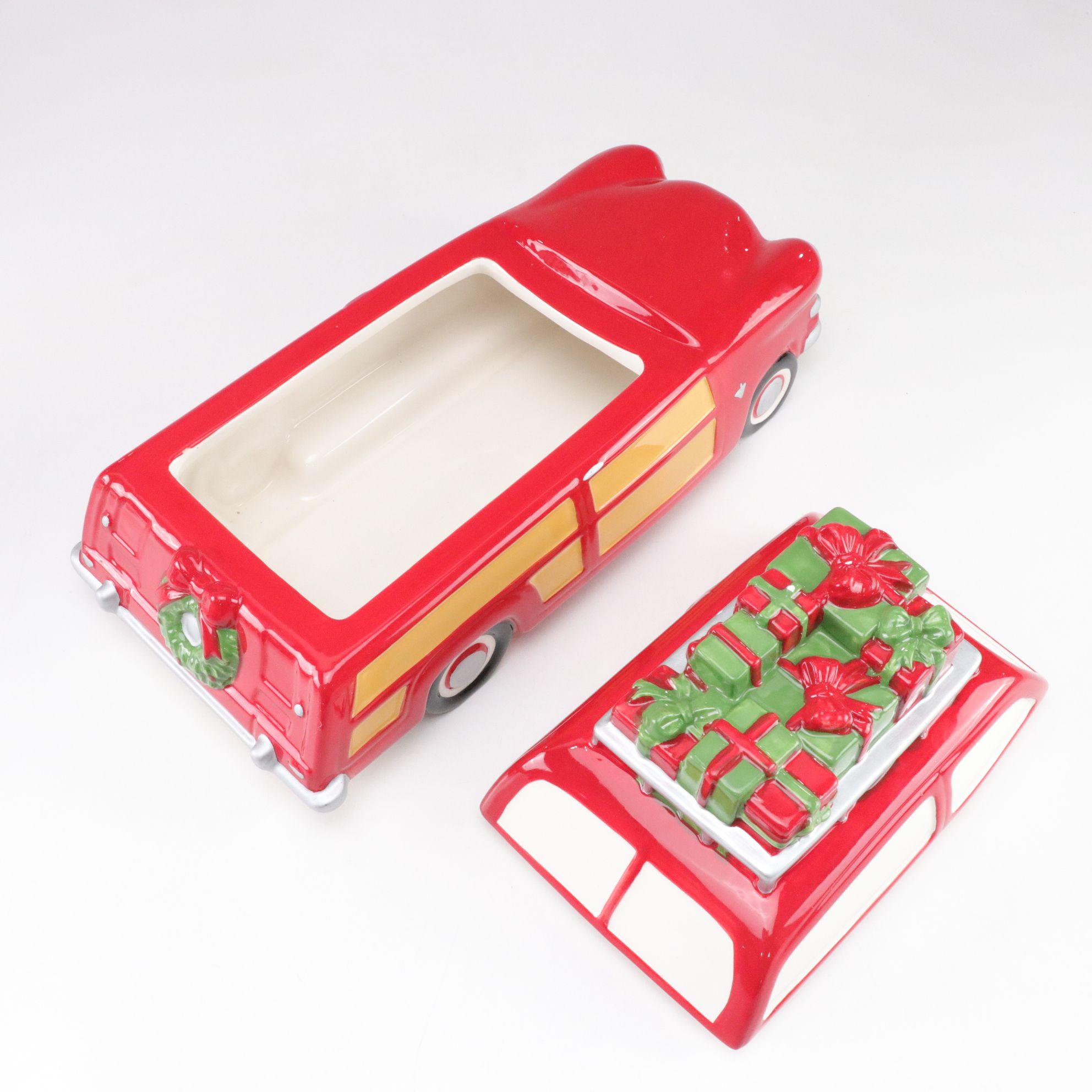 Cheryl's "Red Woody" Cookie Jar with Yankee Candle Snow Carolers & More