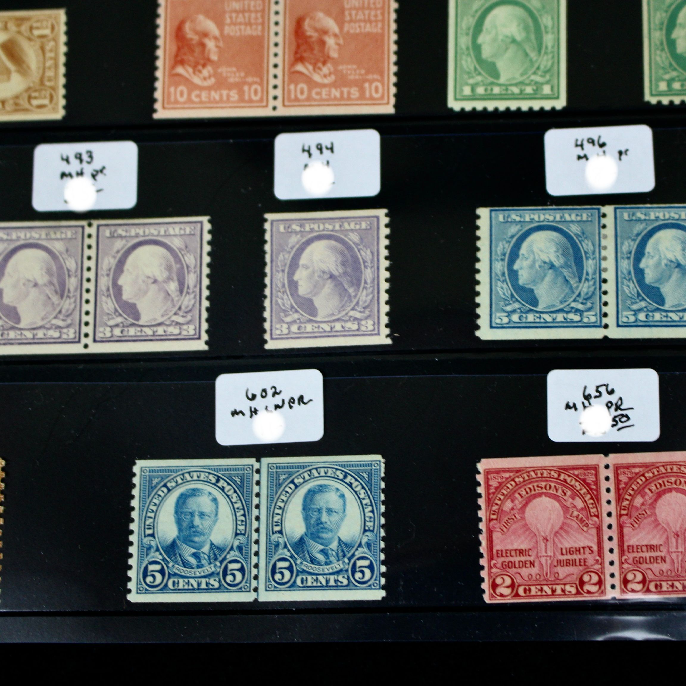 Mint Condition Collection of U.S. Coil Stamps
