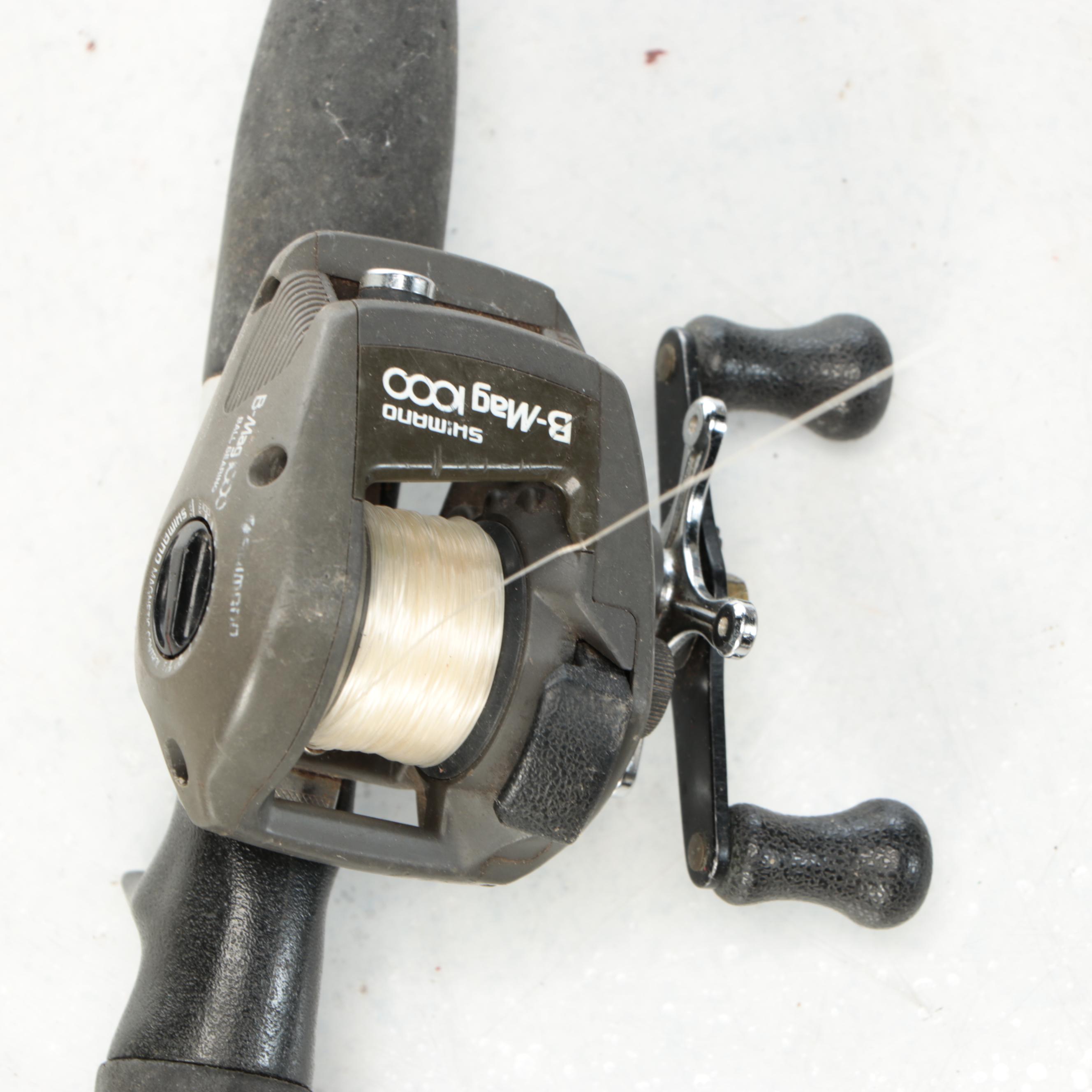 Shakespeare and Other Fishing Rods with Tackle Box and More Gear