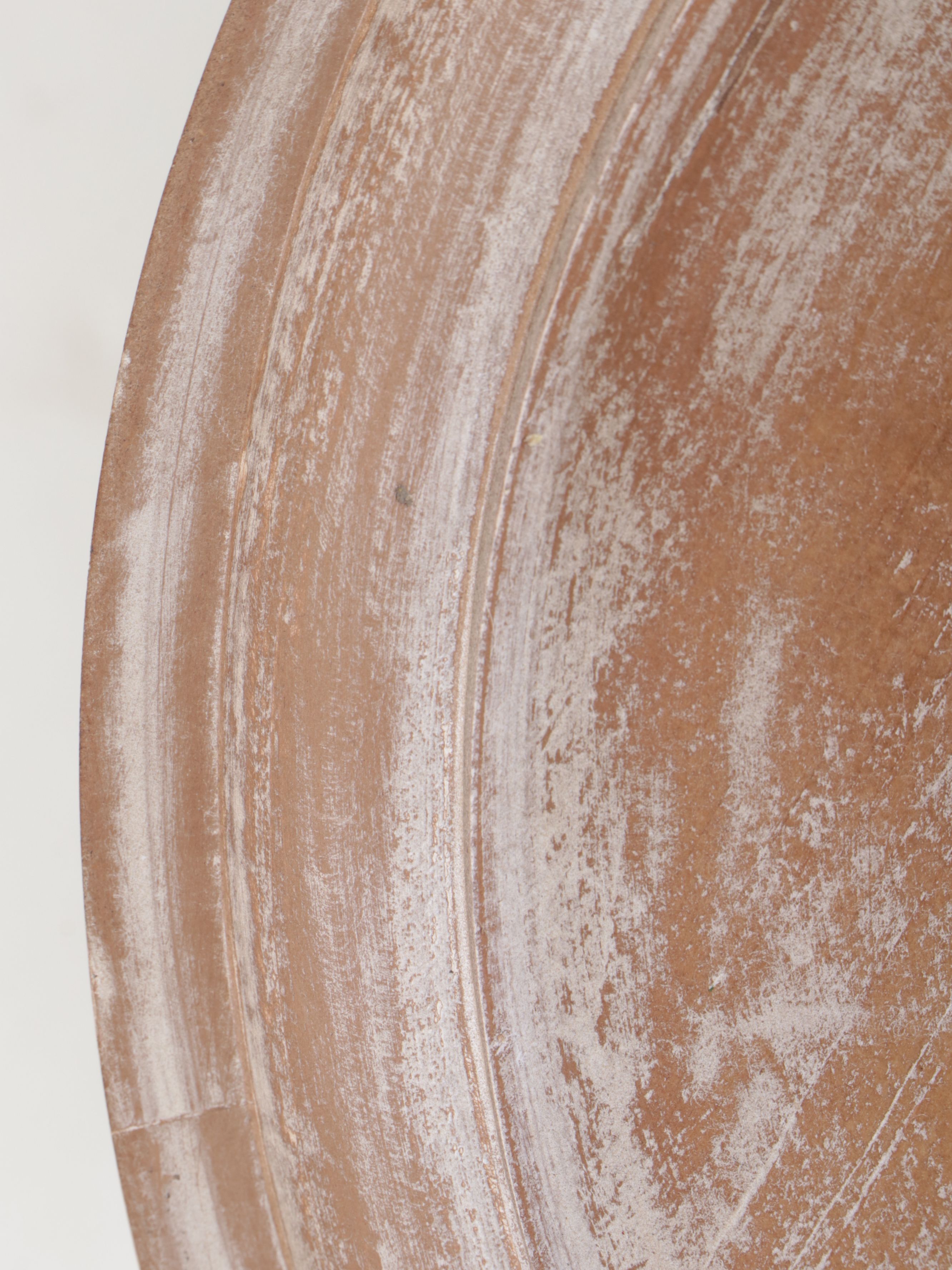 French Provincial Style Distressed Natural Finish Side Table