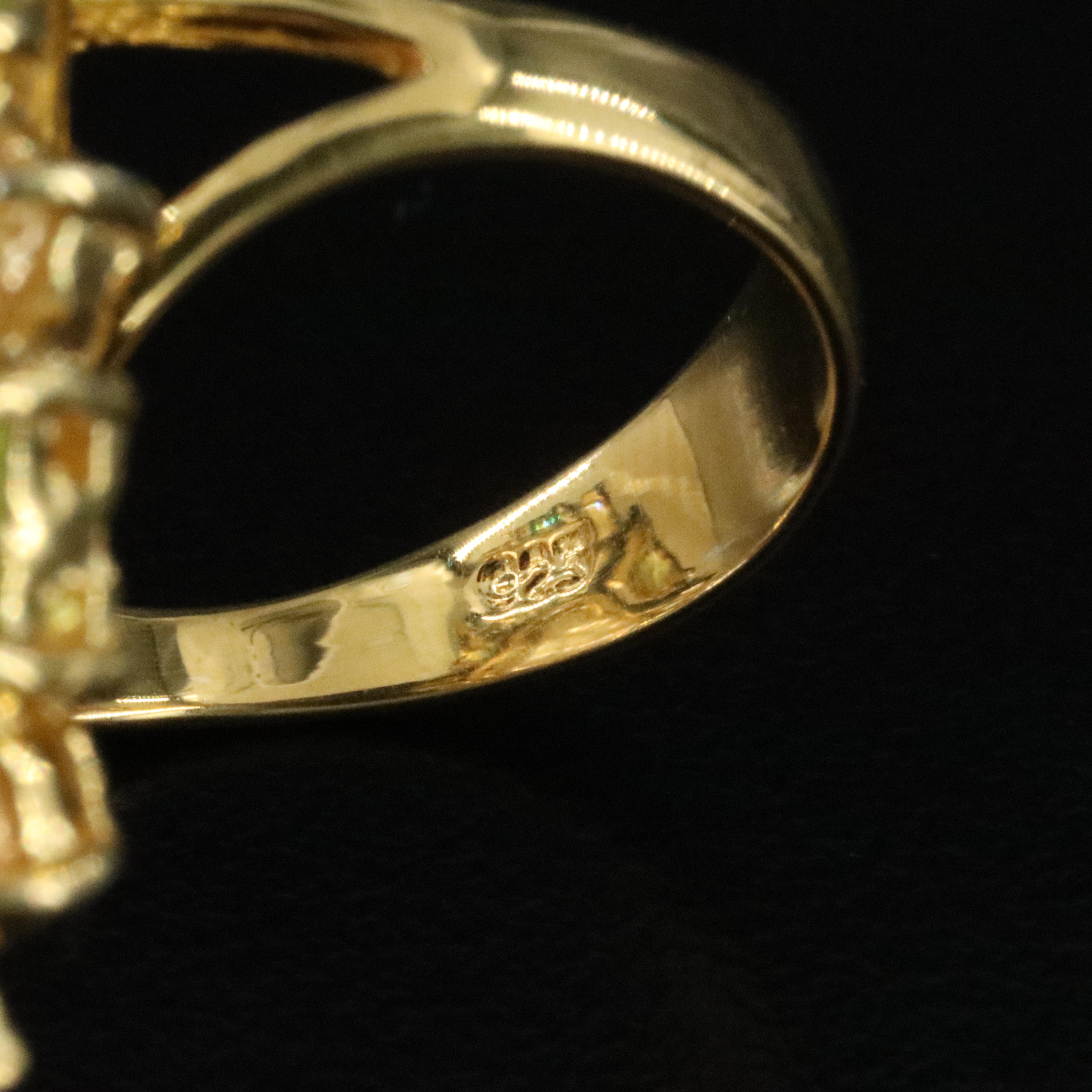 Sterling Rainbow Moonstone and Gemstone Ring