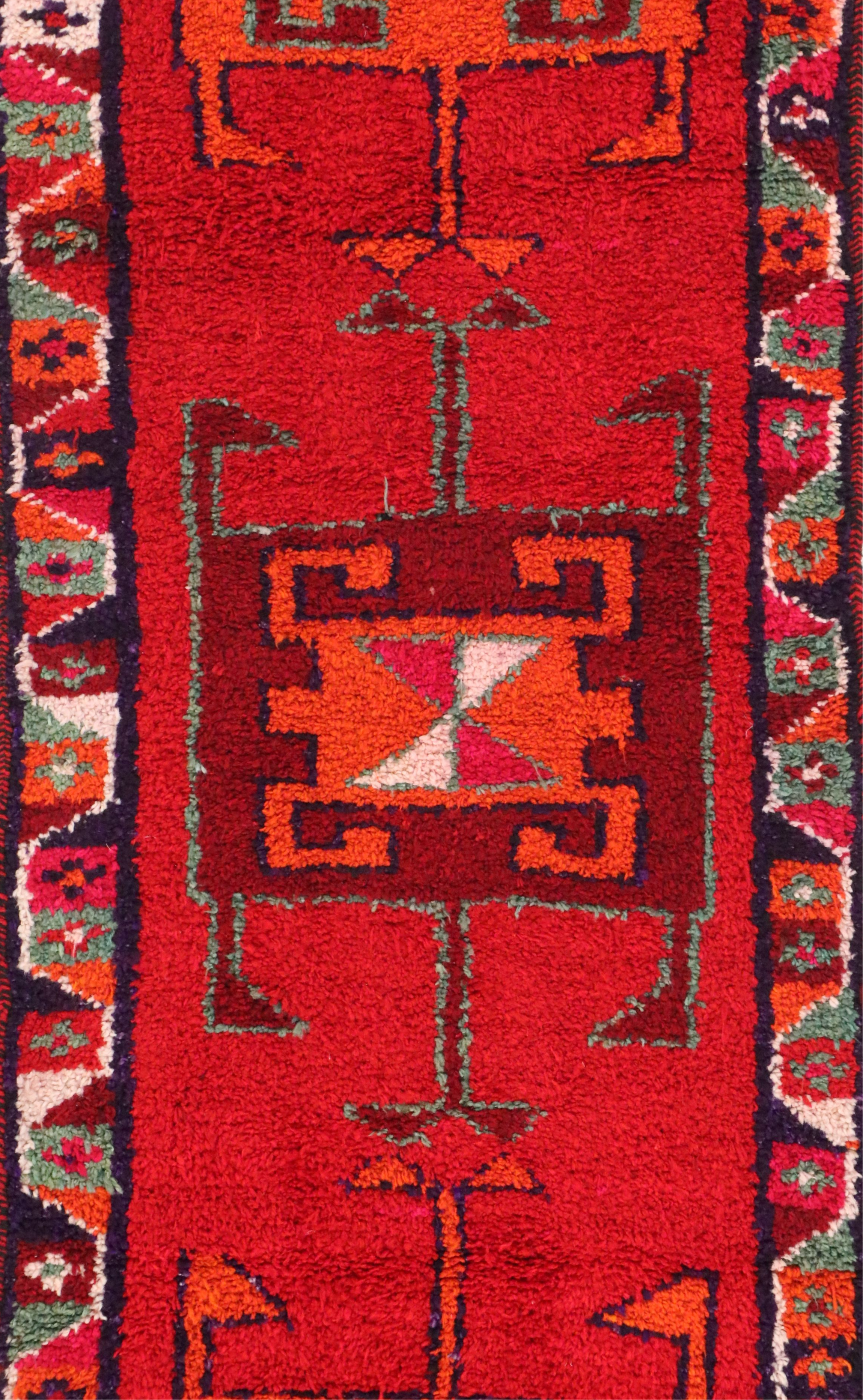 3'2 x 11'6 Hand-Knotted Moroccan Berber Long Rug