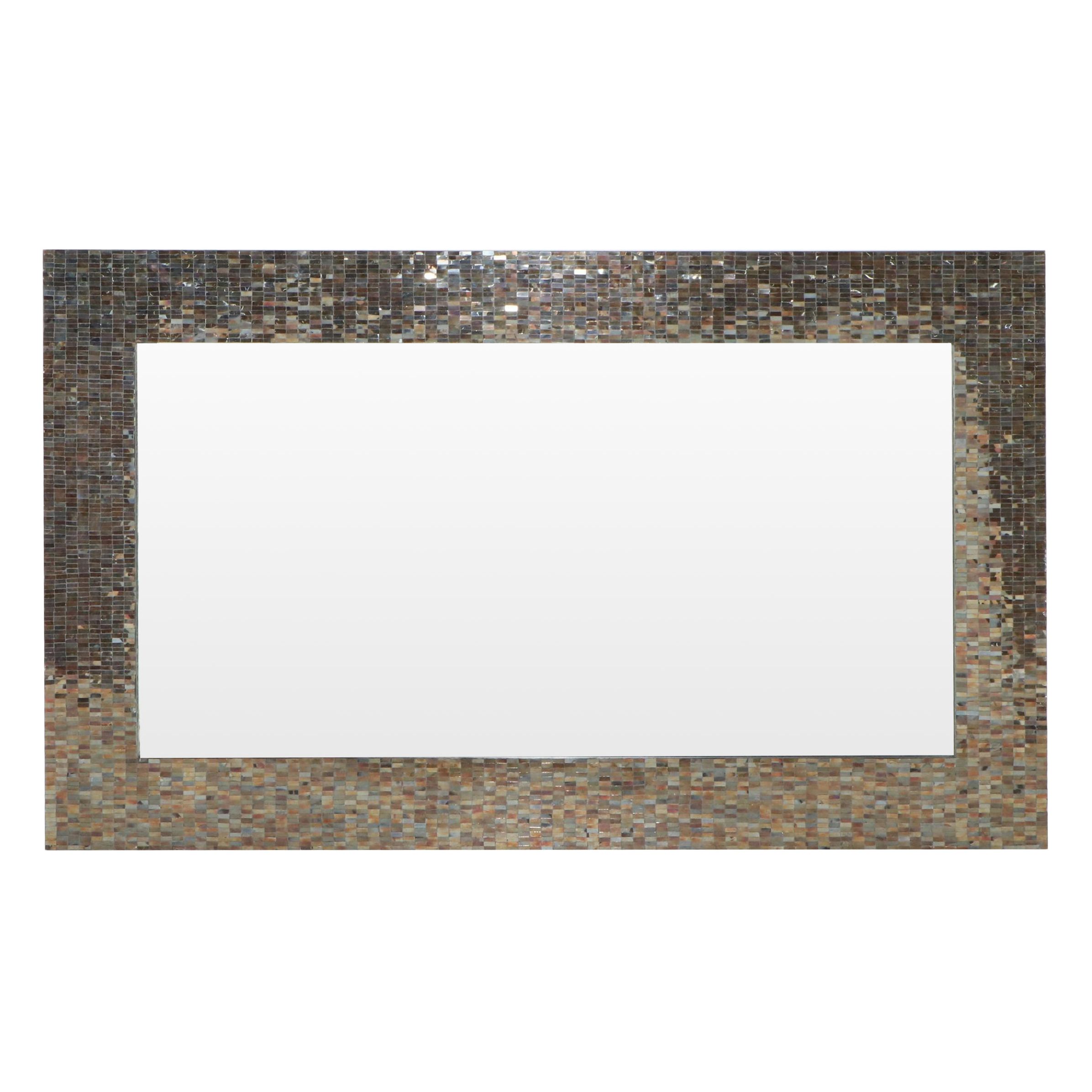 Mosaic Tile Framed Rectangular Wall Mirror