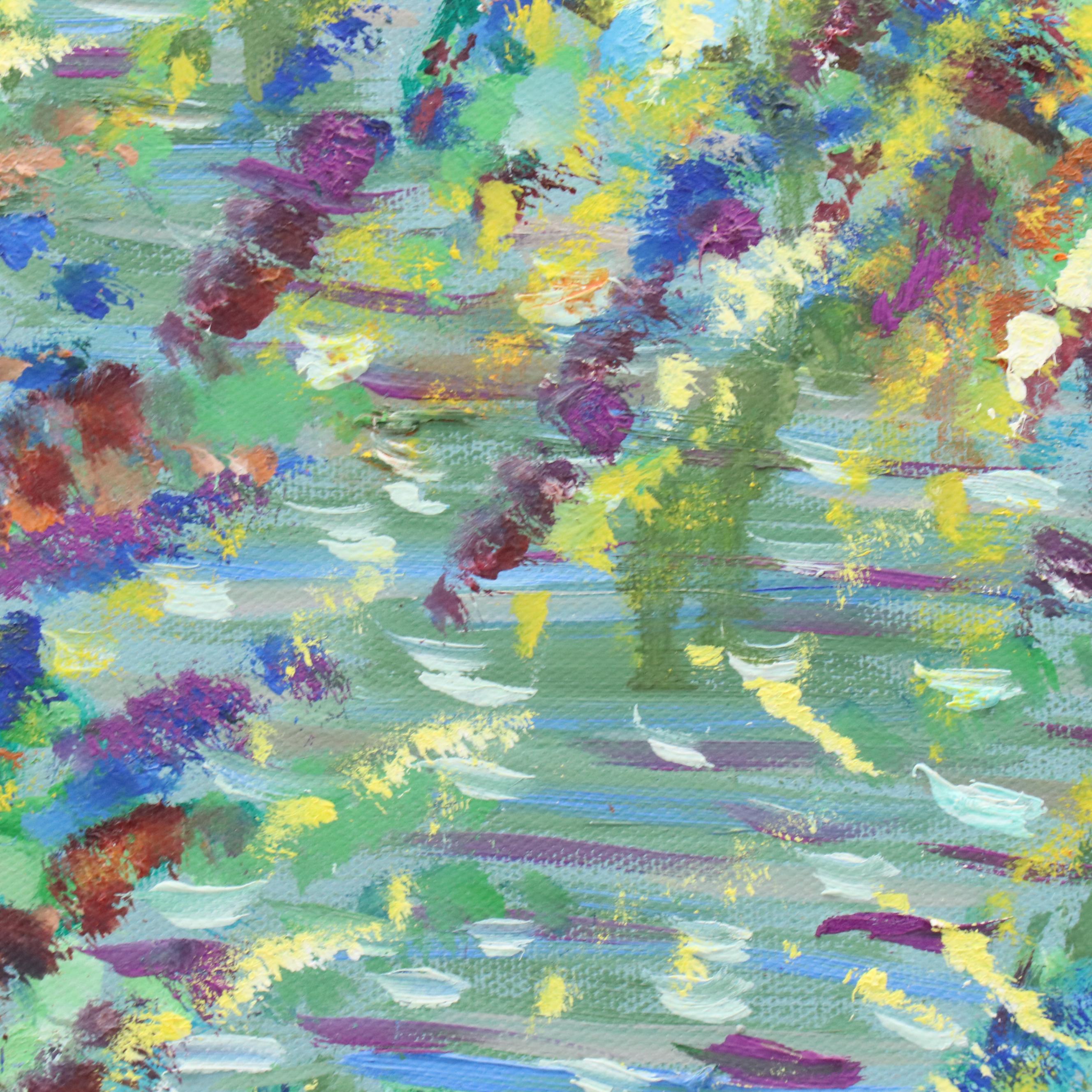 Janice Guttman Impressionistic Style Landscape Acrylic Painting, 2002