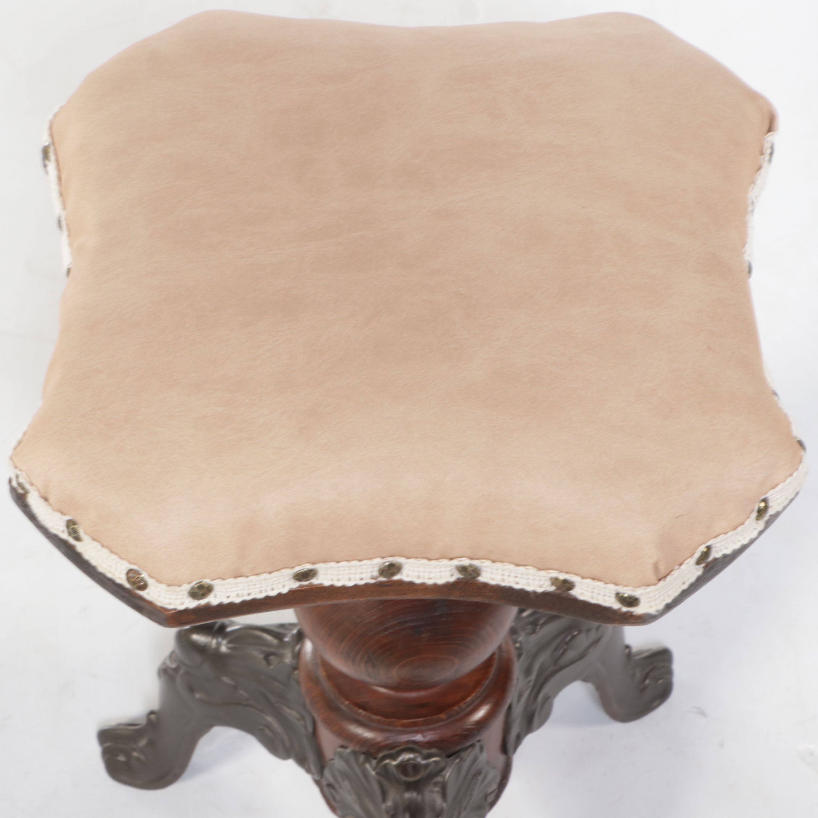 Victorian Mahogany Adjustable Piano Stool