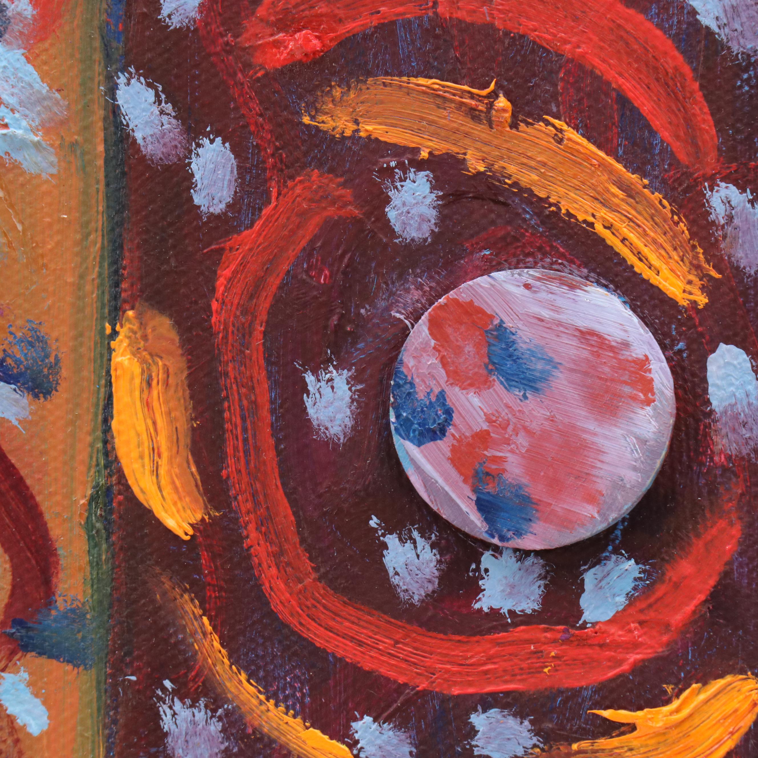 Janice Guttman Abstract Mixed Media Painting, 2001