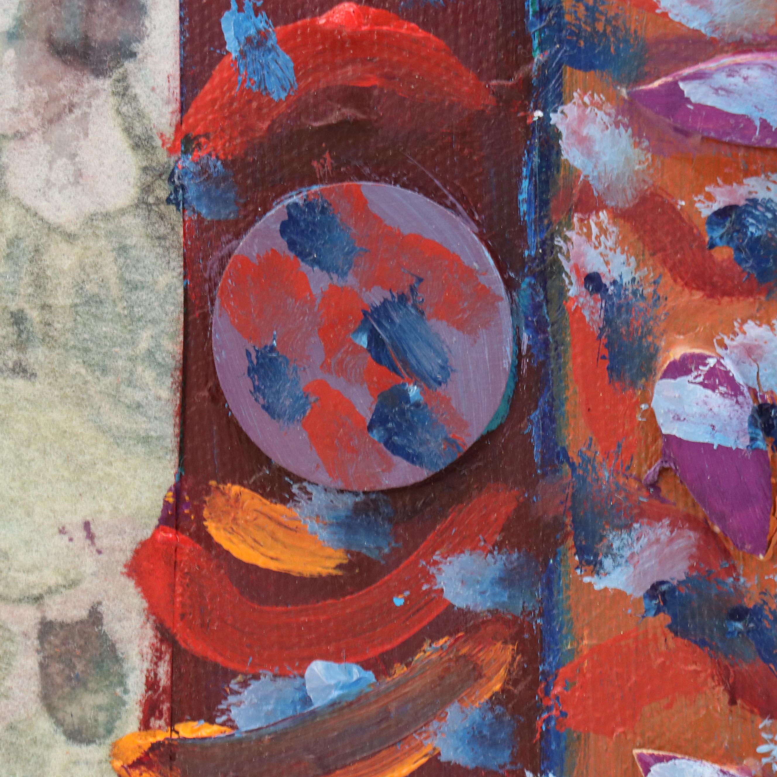 Janice Guttman Abstract Mixed Media Painting, 2001