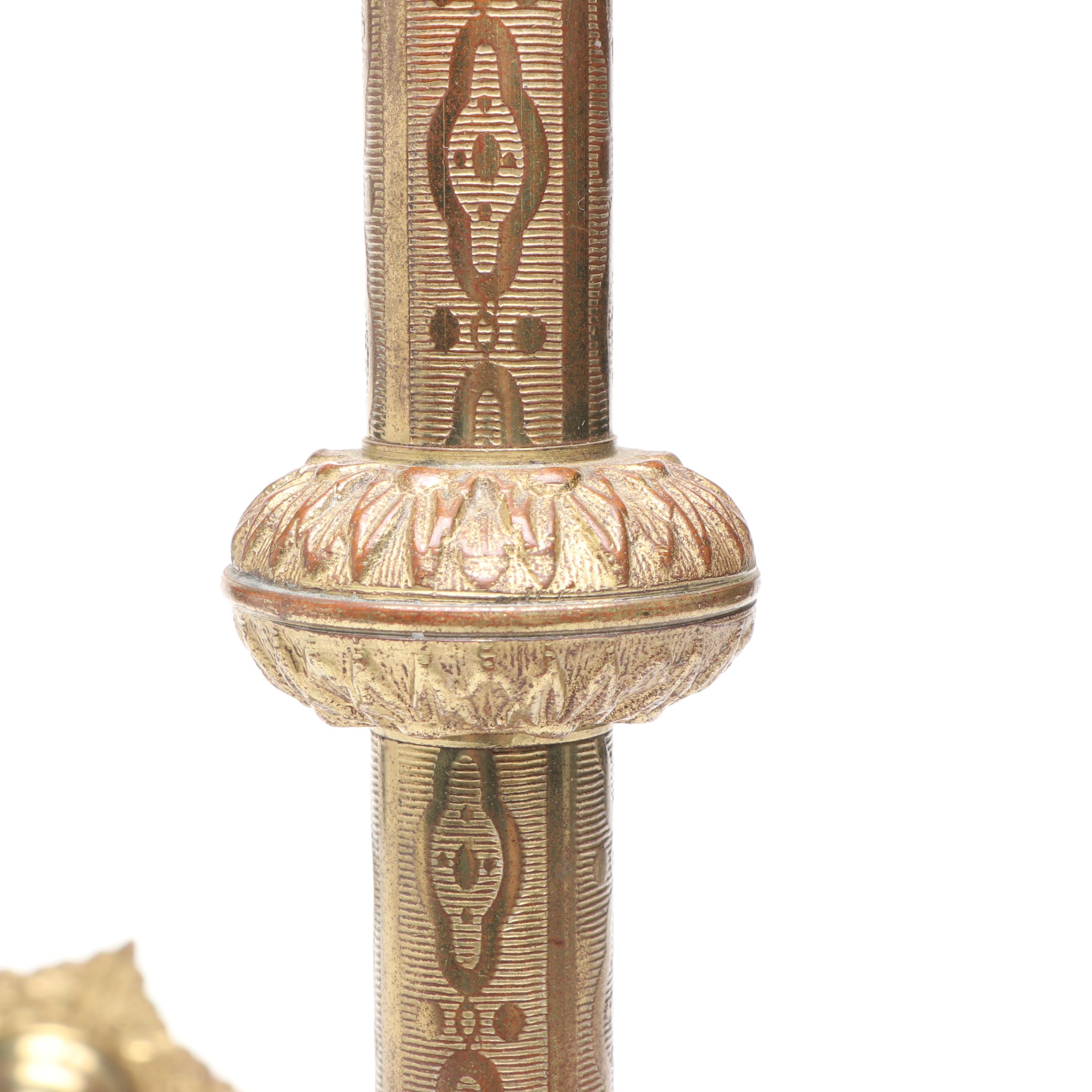Pair of Brass Altar Candlesticks