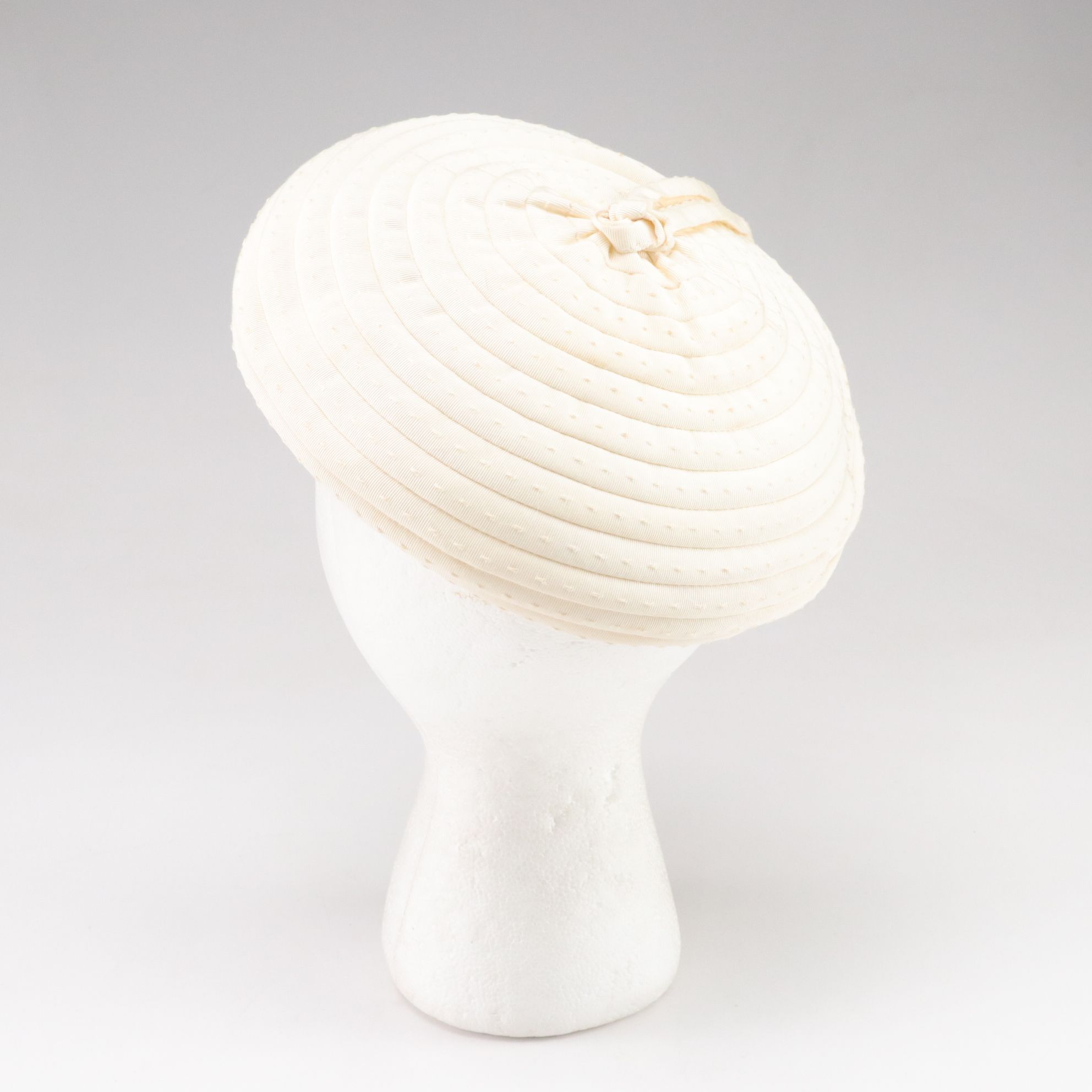 Dyed Tuscan Lamb Fur Hat with Pom Poms, Faux Fur Cloche and Ivory Beret