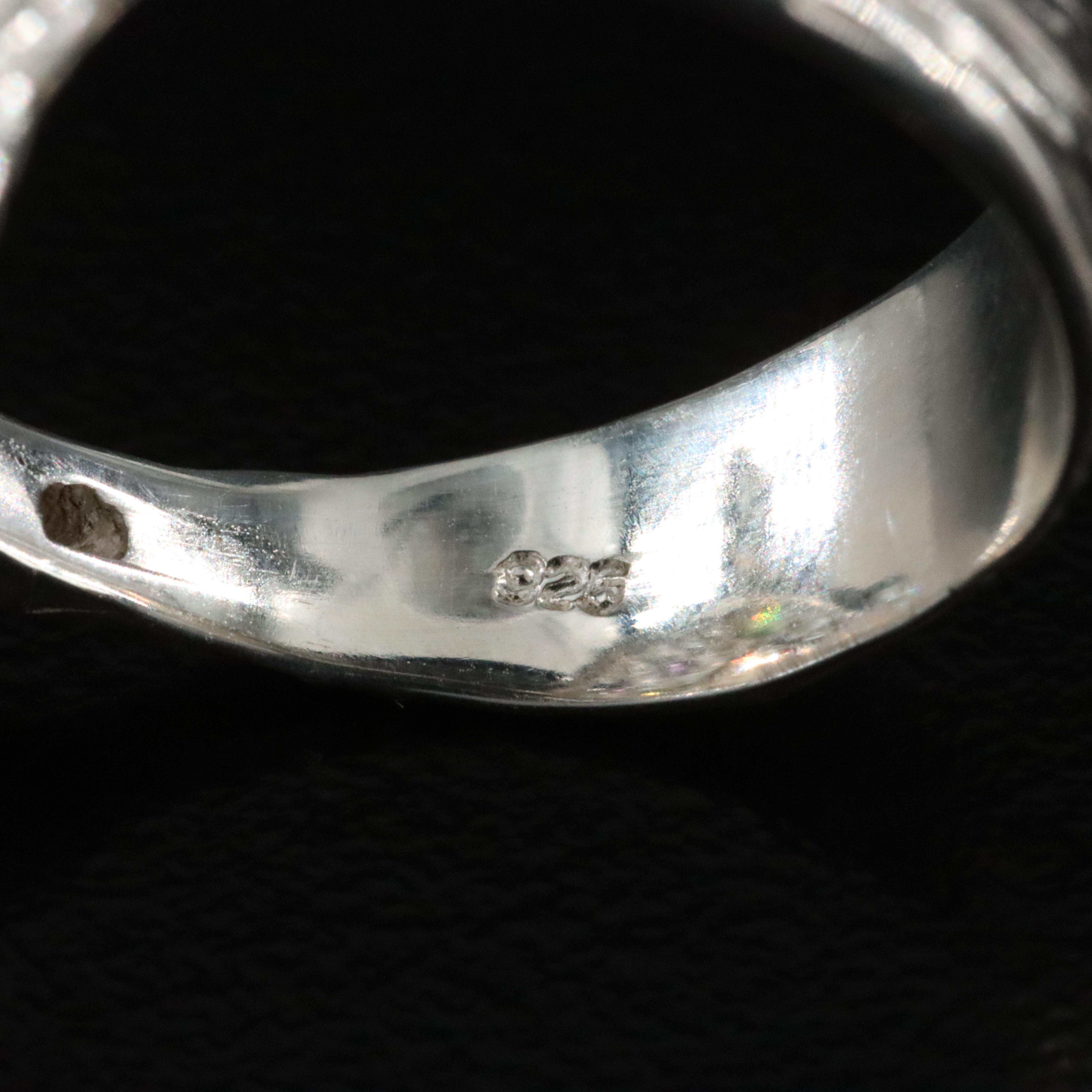 Sterling Topaz, Peridot and Amethyst Ring