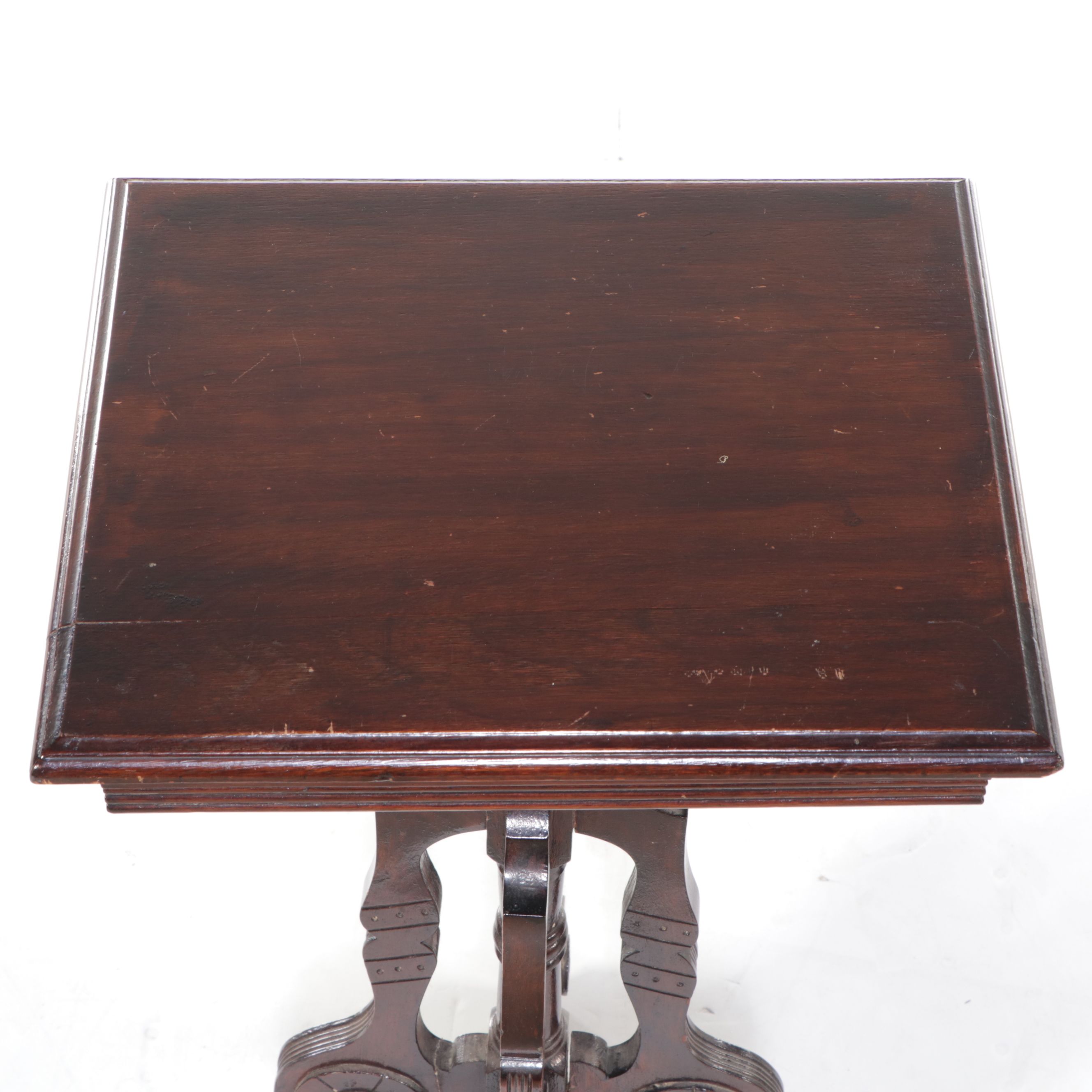 Eastlake Mahogany Finish Side Table
