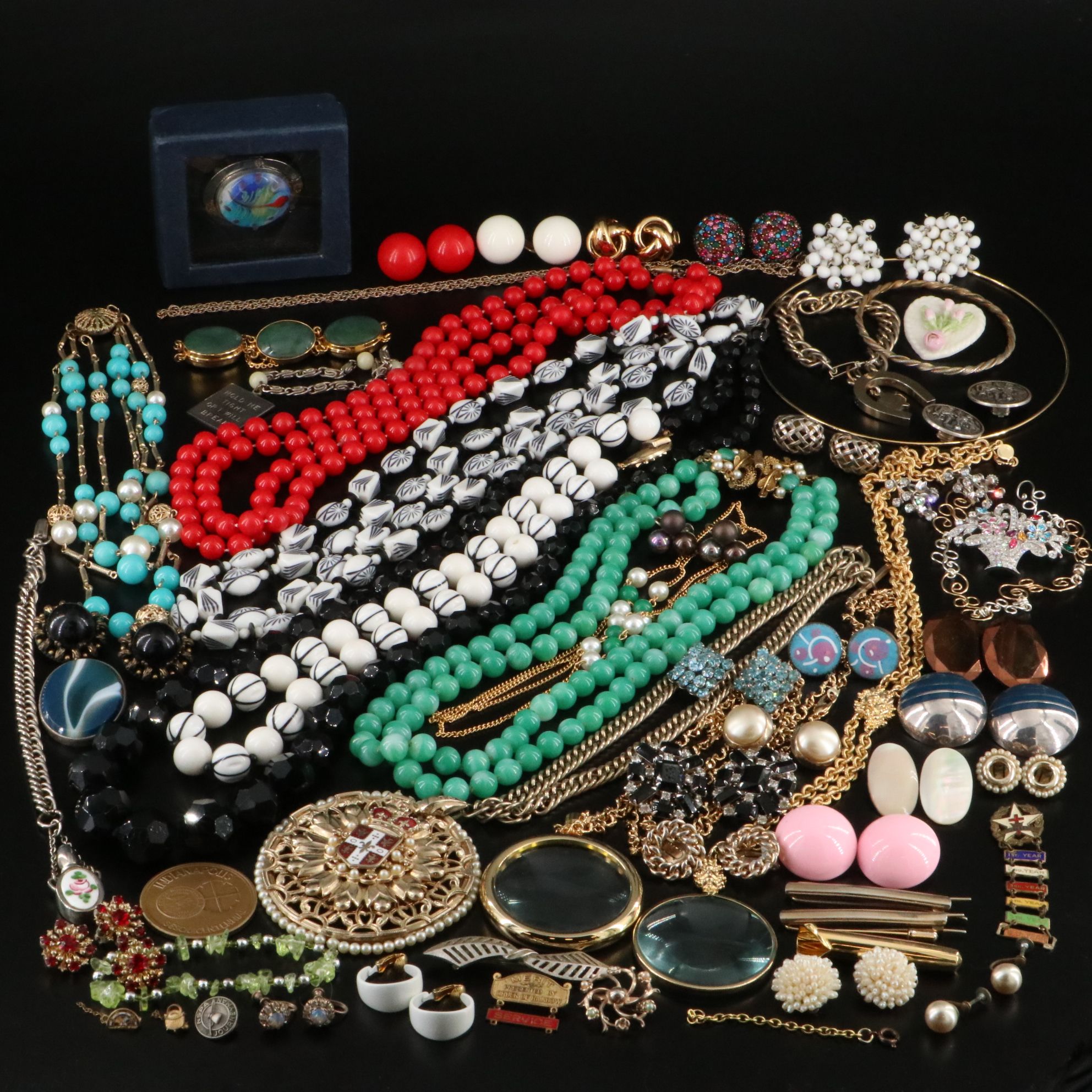 Vendome, Sterling and Nephrite Featured in Costume Jewelry Collection