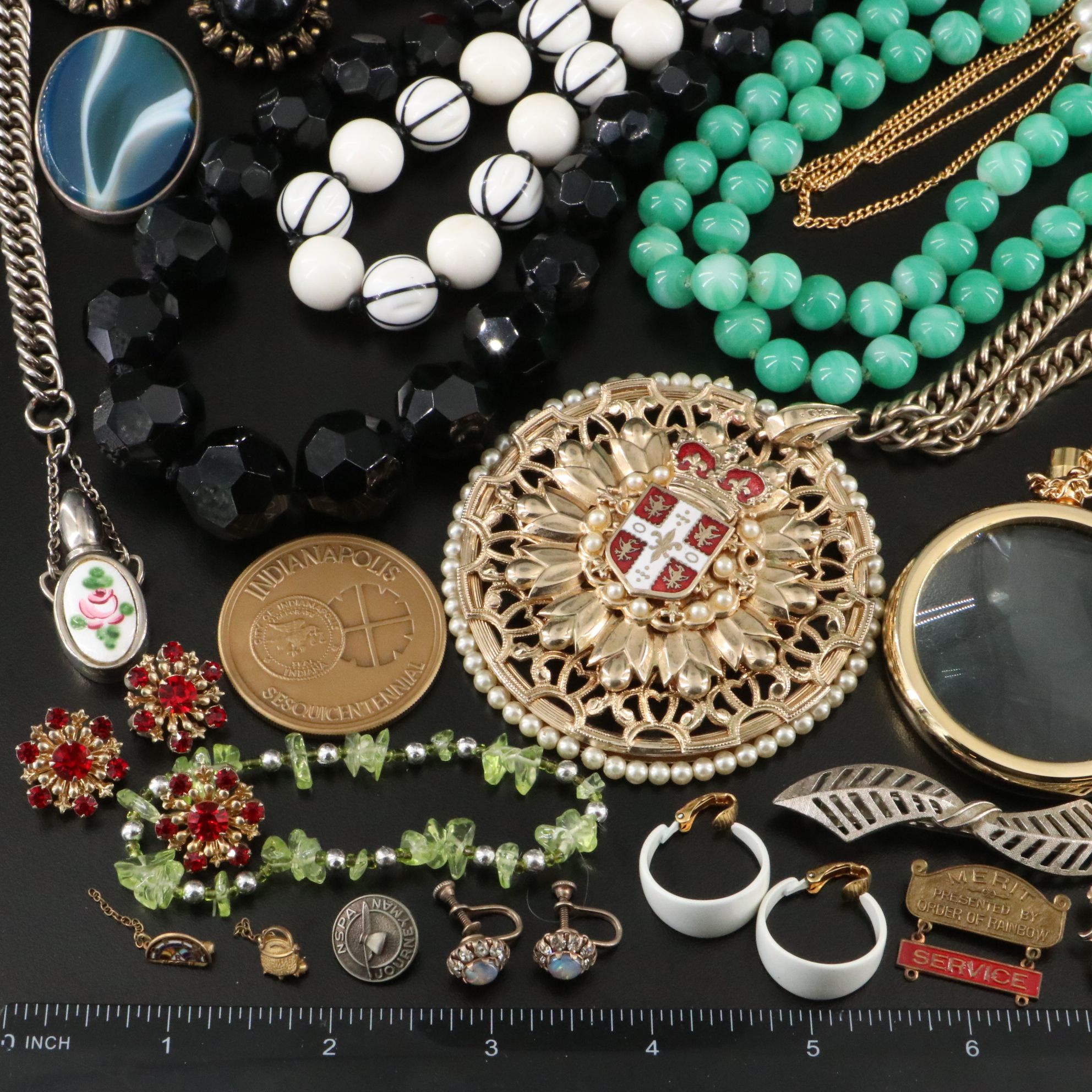 Vendome, Sterling and Nephrite Featured in Costume Jewelry Collection