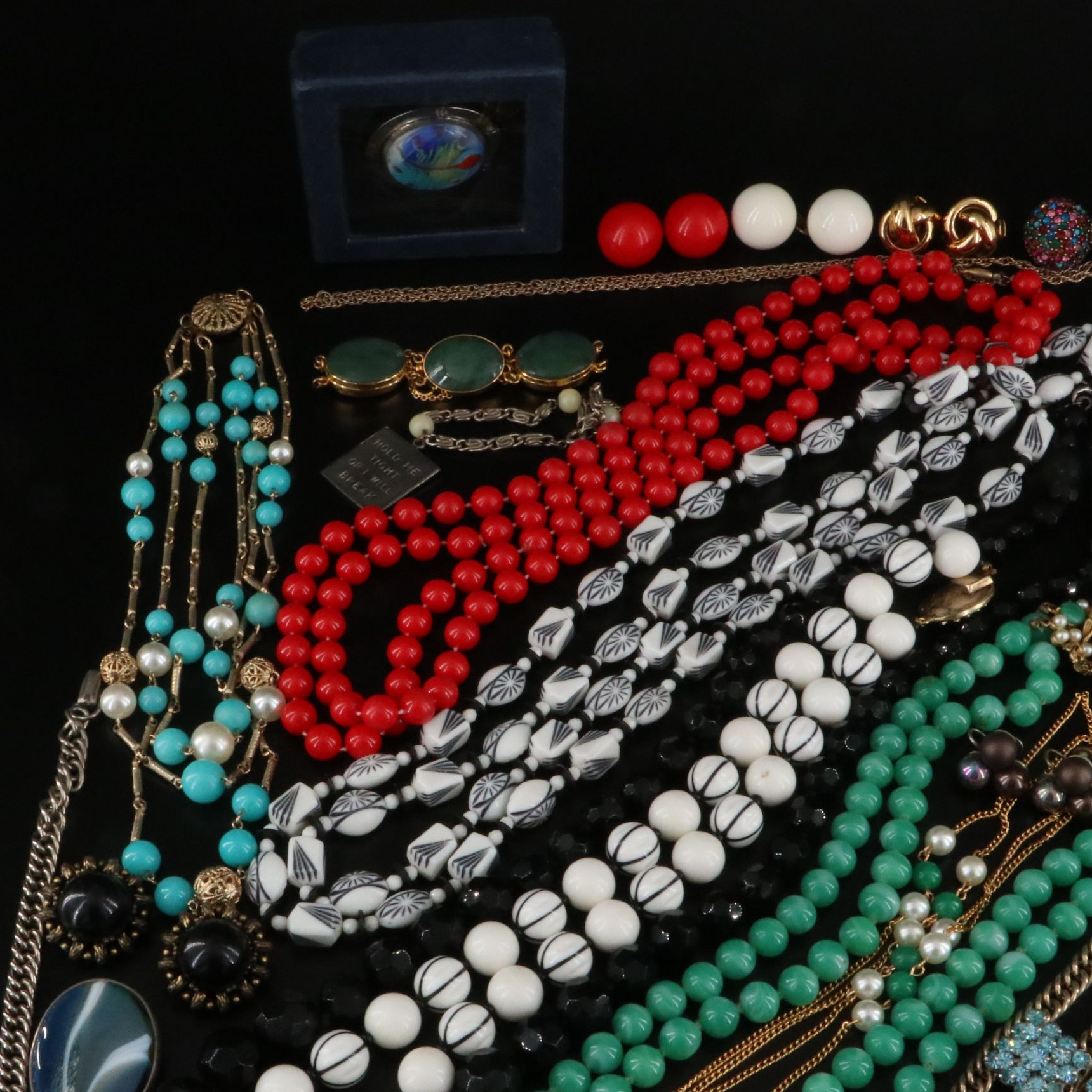 Vendome, Sterling and Nephrite Featured in Costume Jewelry Collection