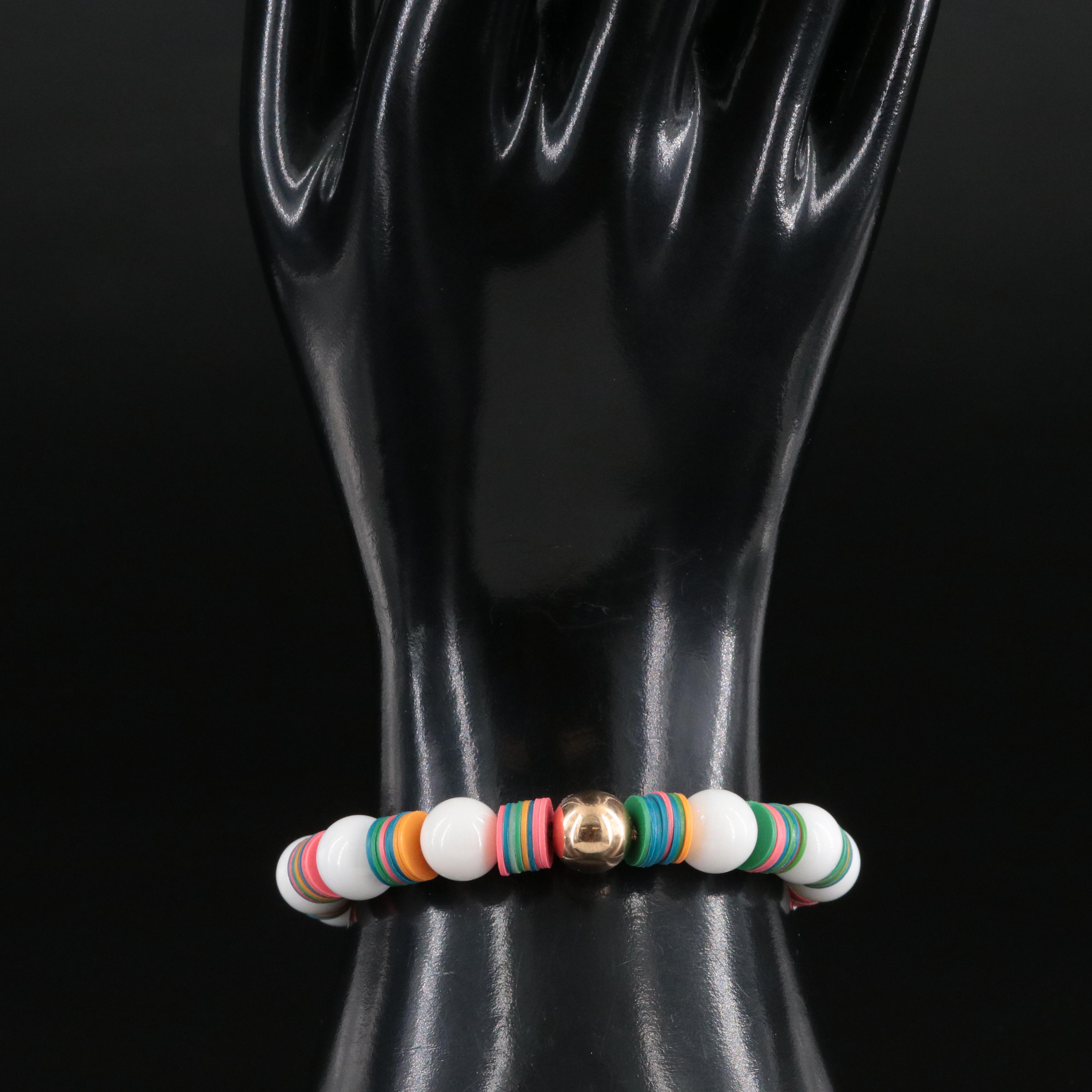 Sheryl Lowe Bracelet with 14K Accent Bead and Shell