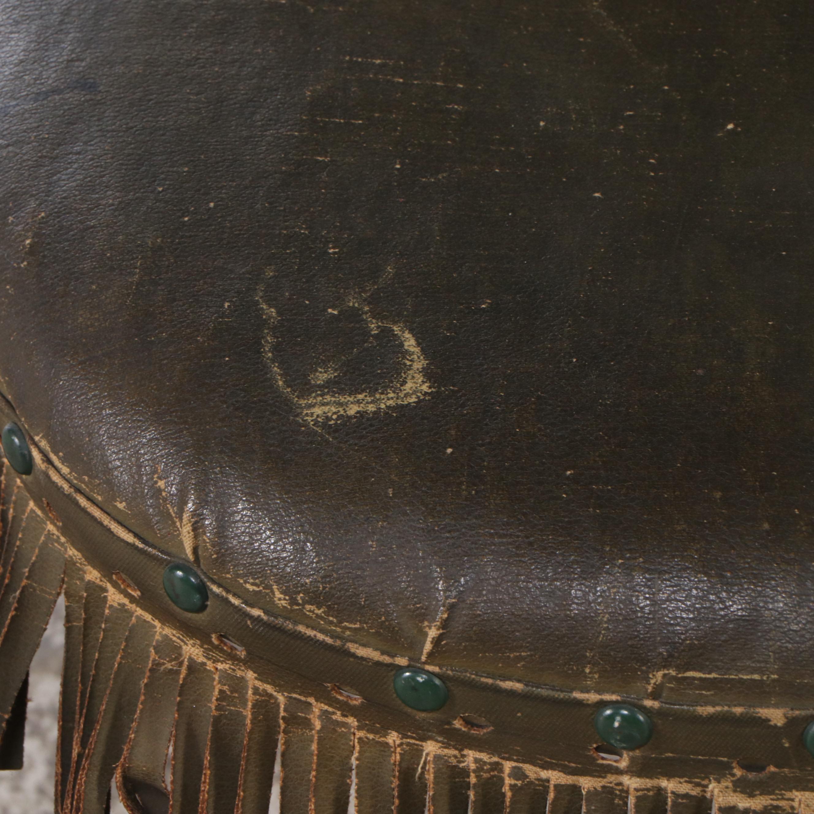 Late Victorian Hunszinger Style Leather Upholstered Folding Chair