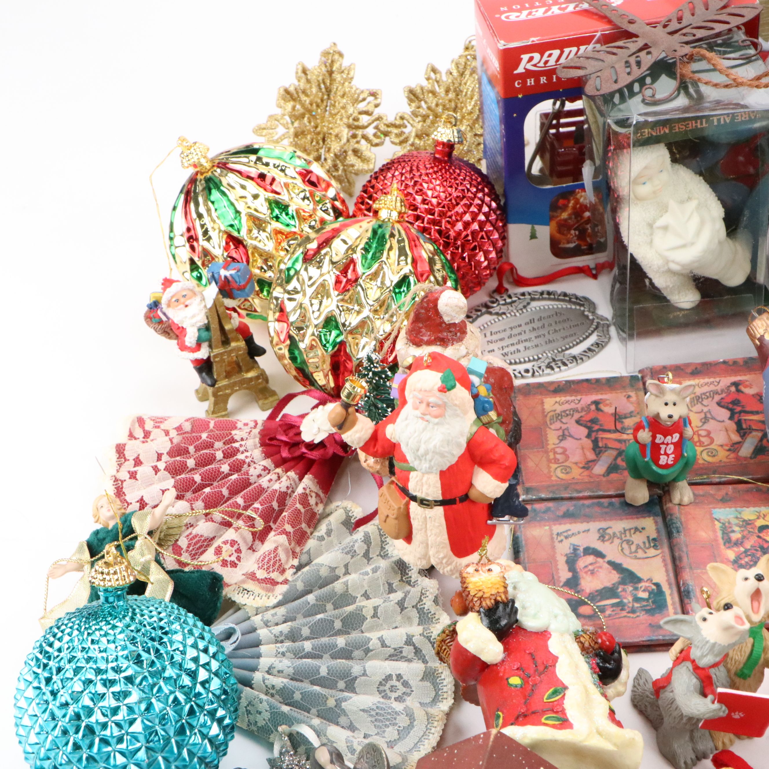 Vintage Fabric and Other Christmas Ornaments