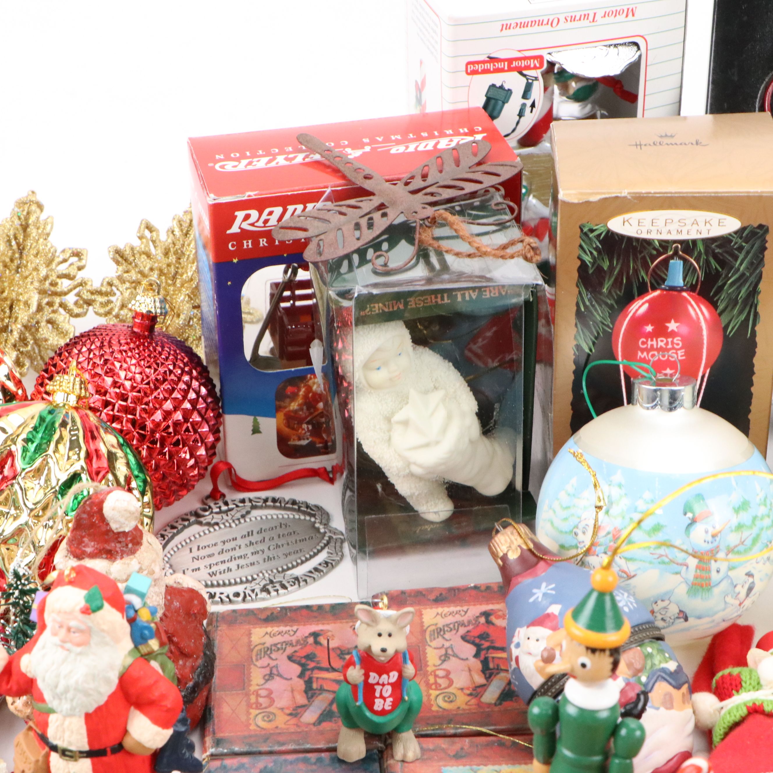 Vintage Fabric and Other Christmas Ornaments