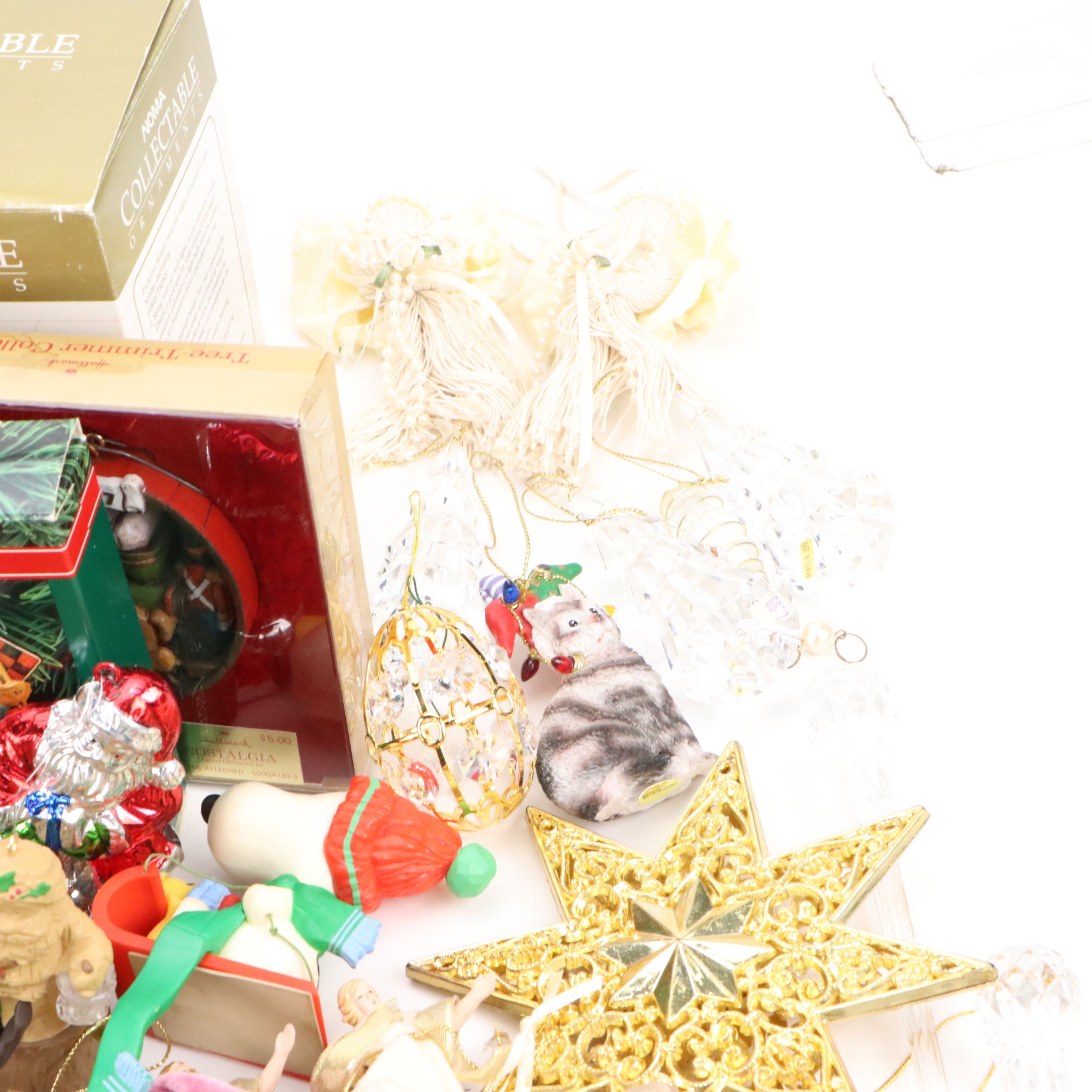 Vintage Fabric and Other Christmas Ornaments