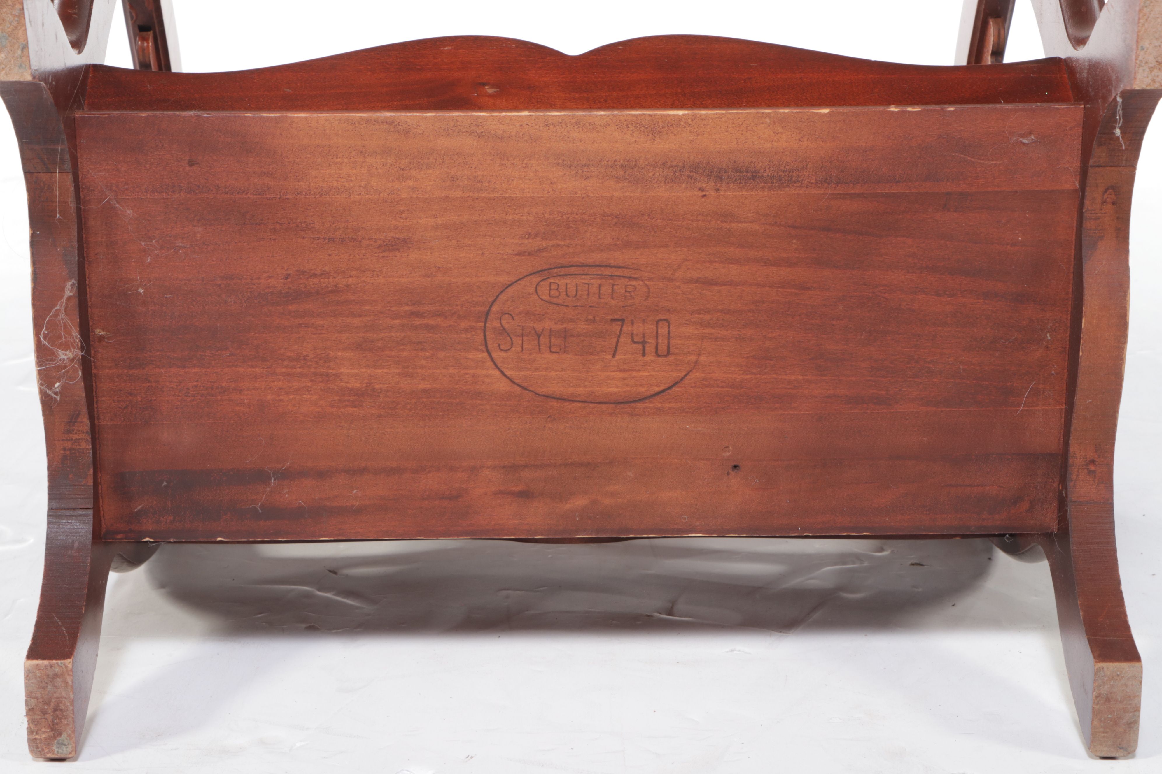 Butler Mahogany Magazine Rack