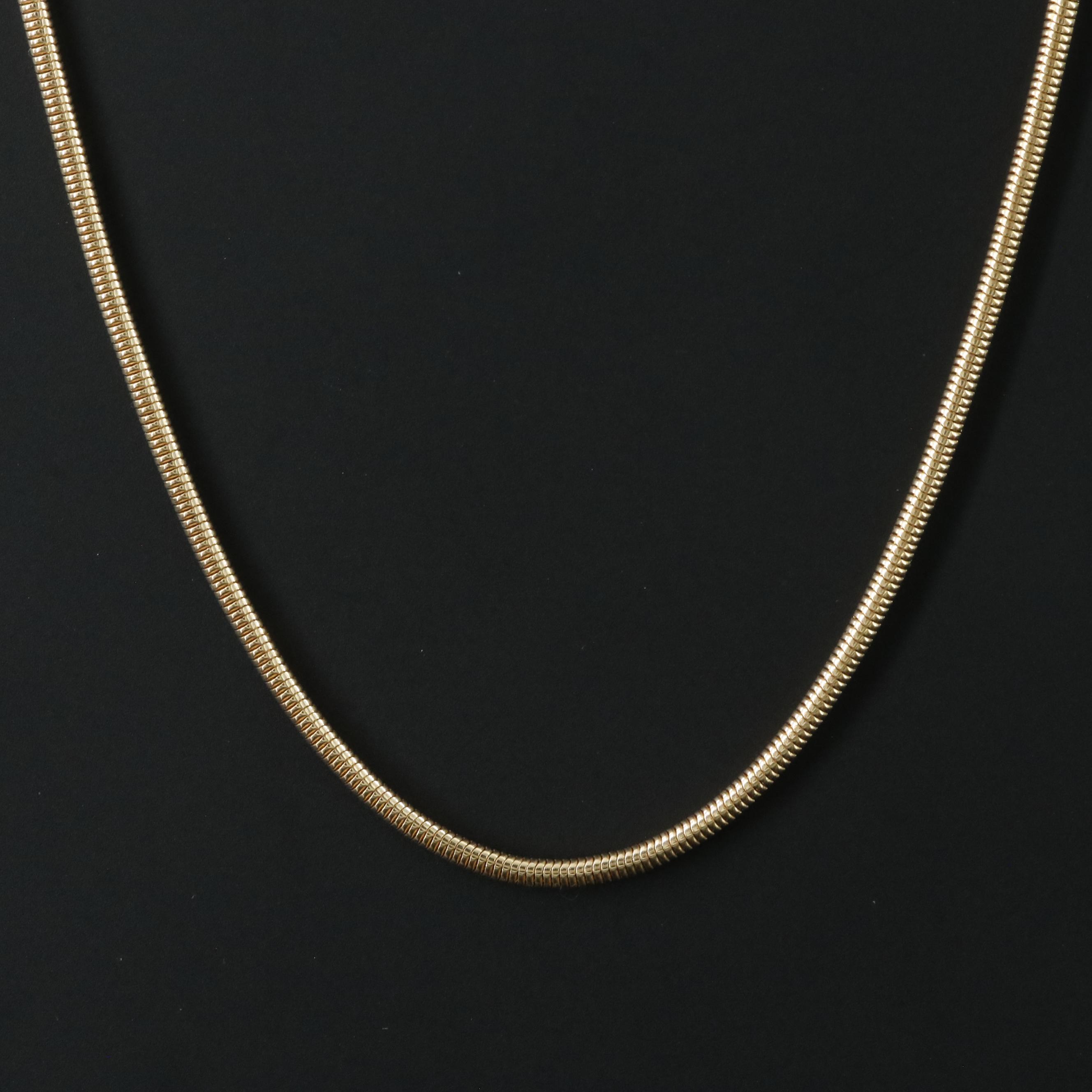 18K Snake Chain Necklace