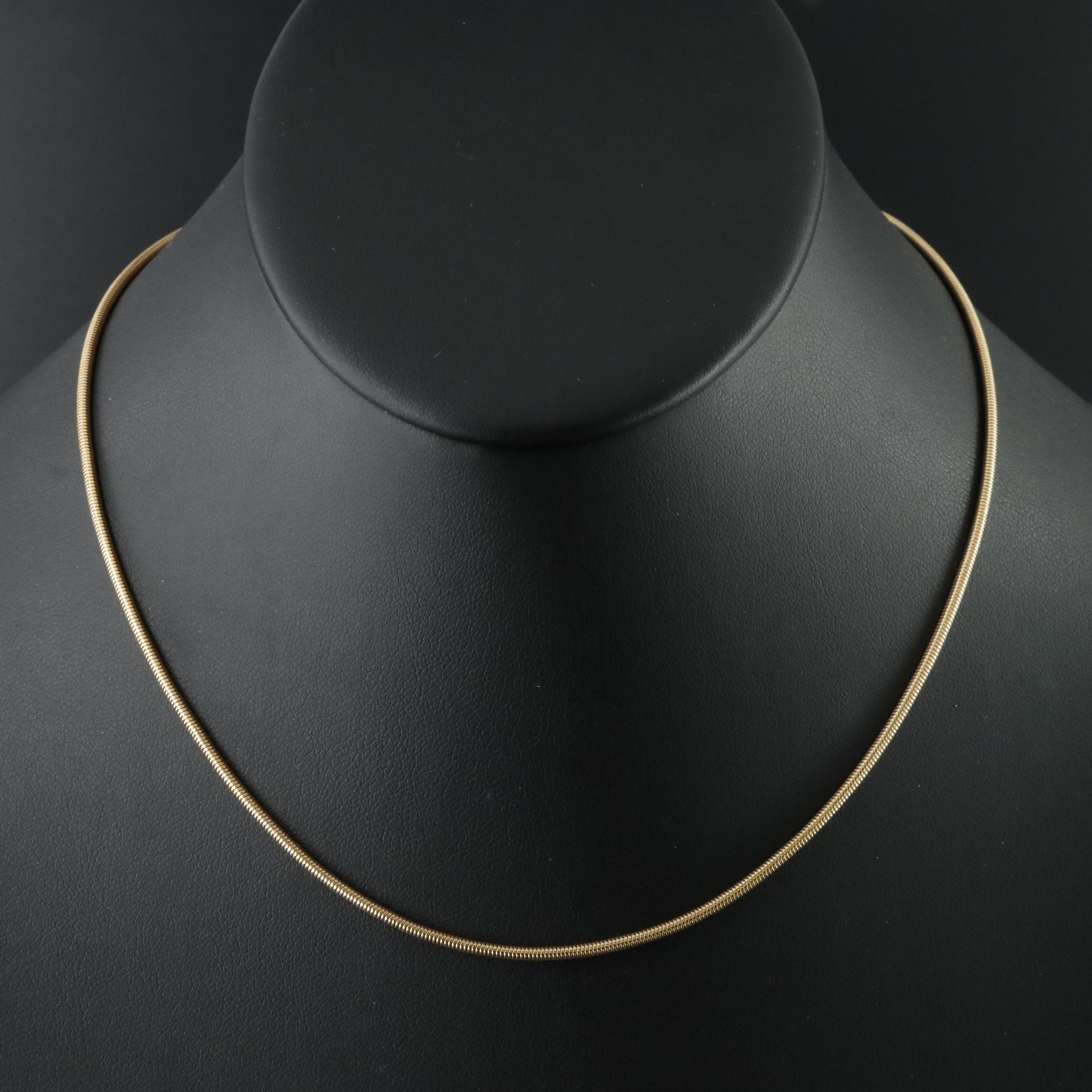 18K Snake Chain Necklace