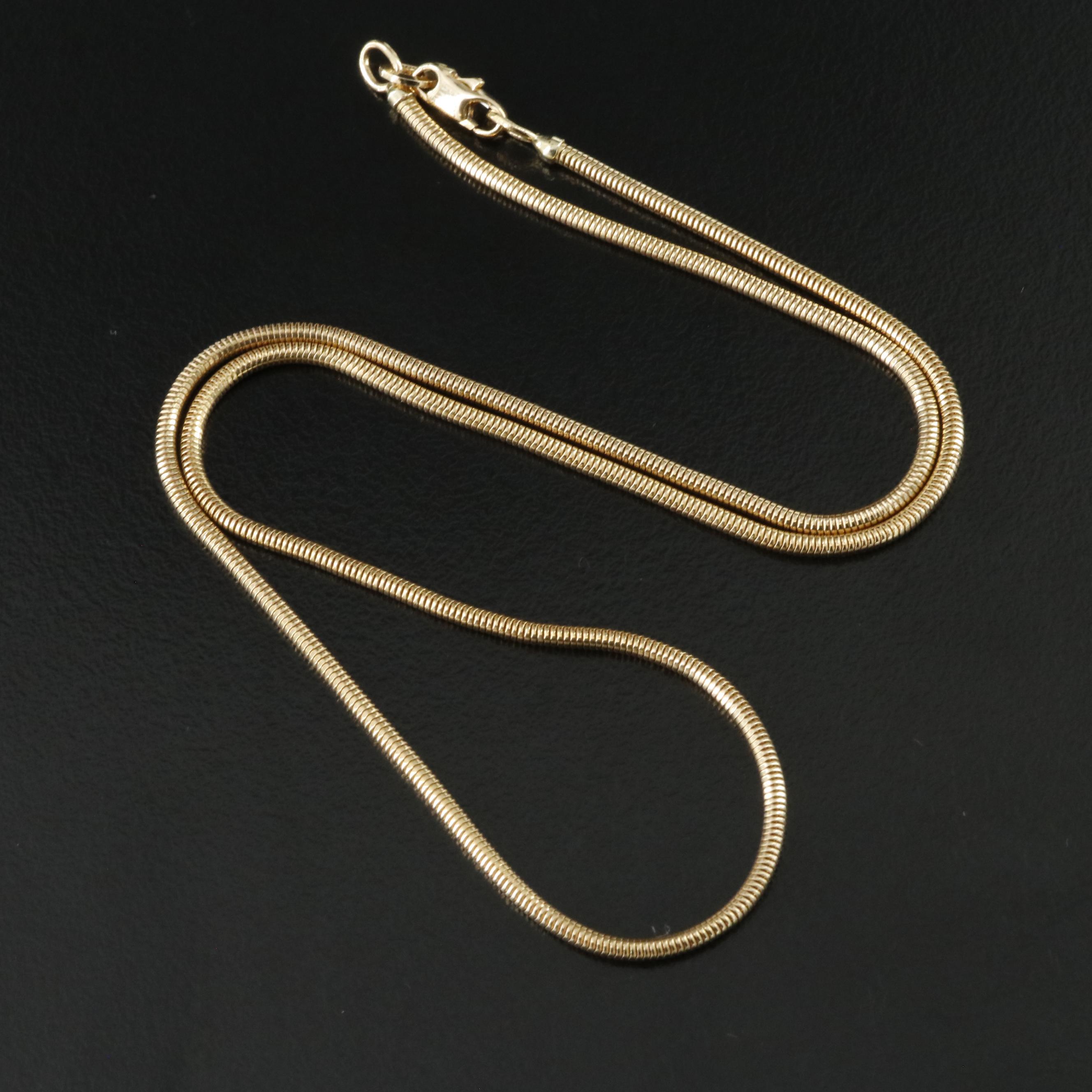 18K Snake Chain Necklace