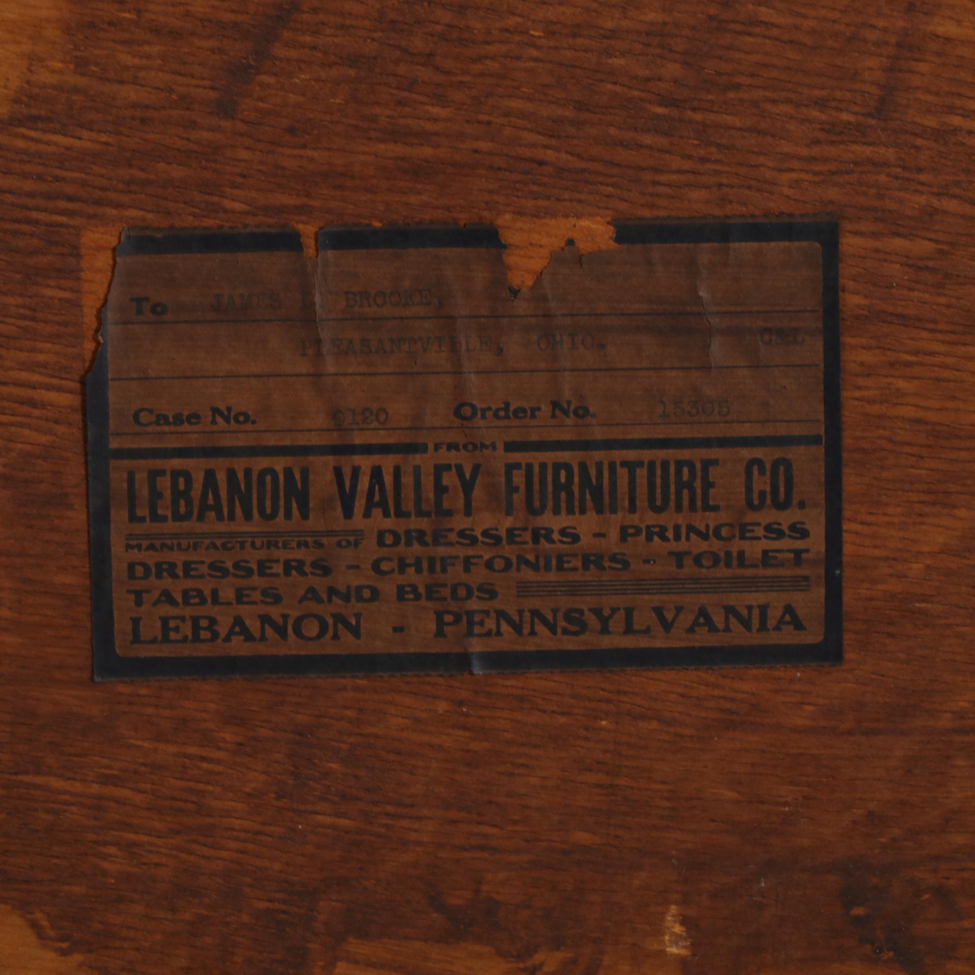 Lebanon Valley Painted Serpentine Front Chest of Drawers, Mid-20th Century