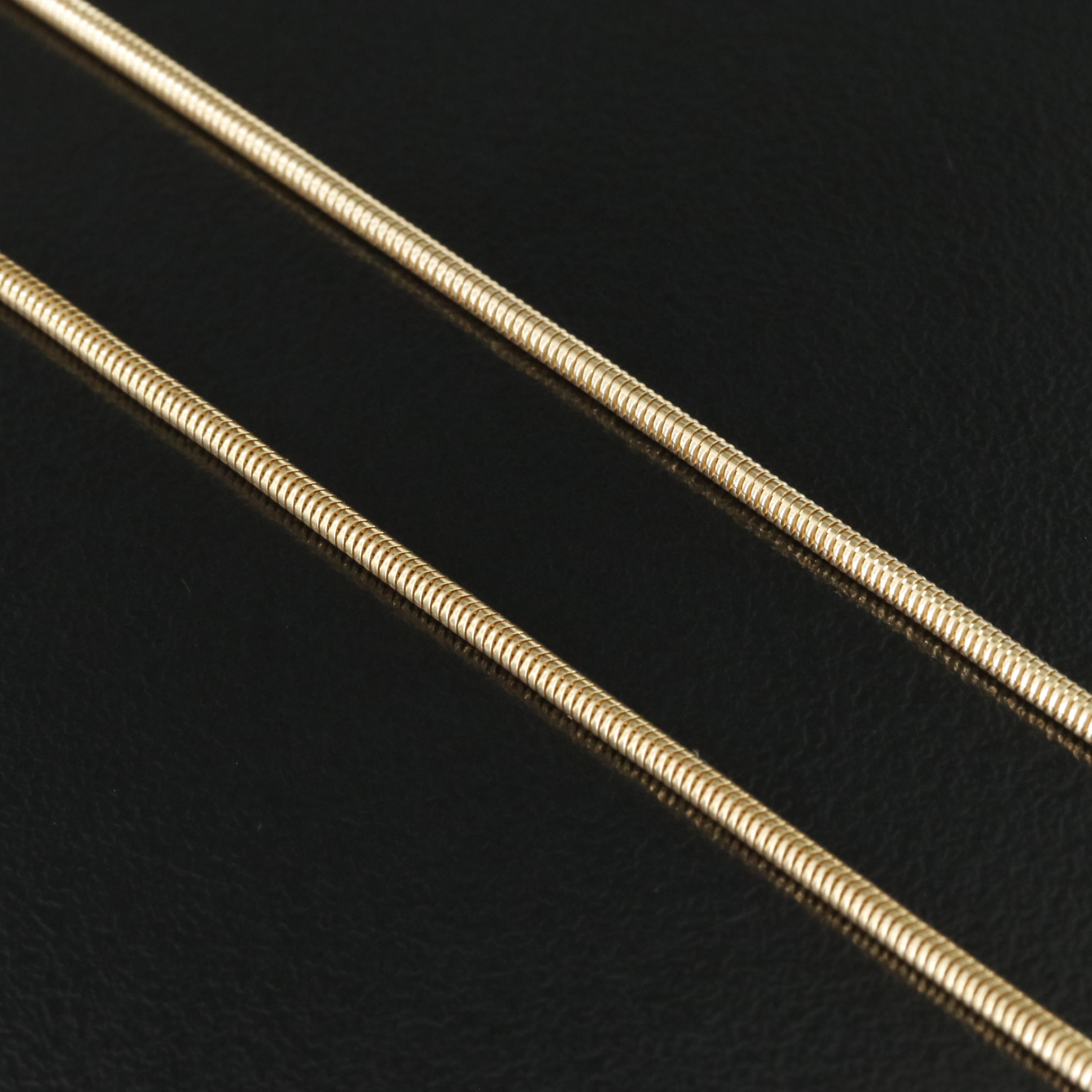 18K Snake Chain Necklace