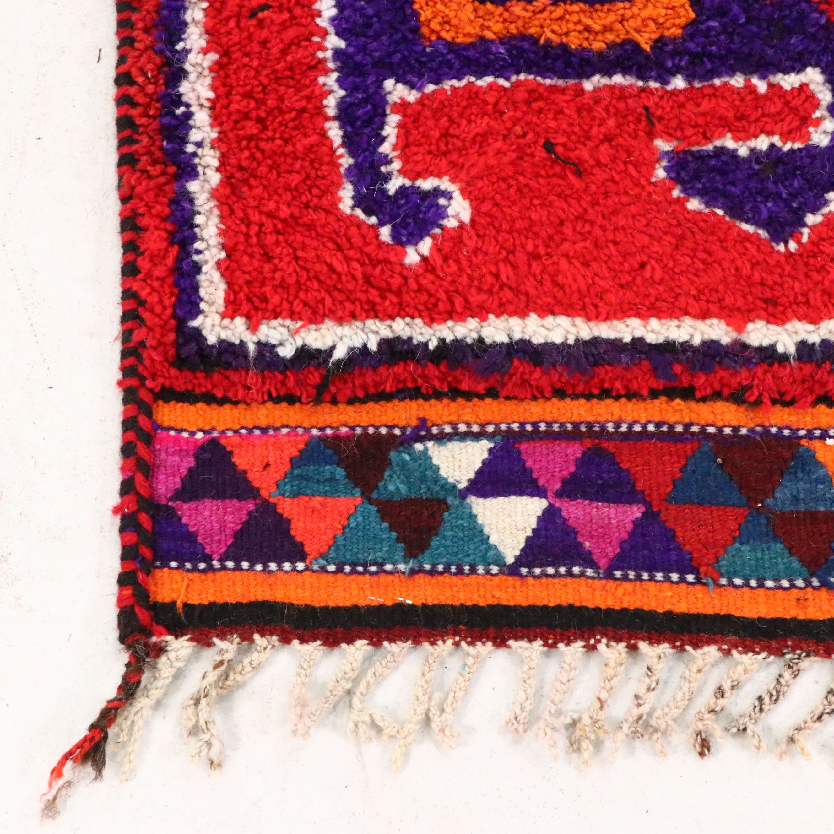 3'4 x 12'8 Hand-Knotted Moroccan Berber Long Rug