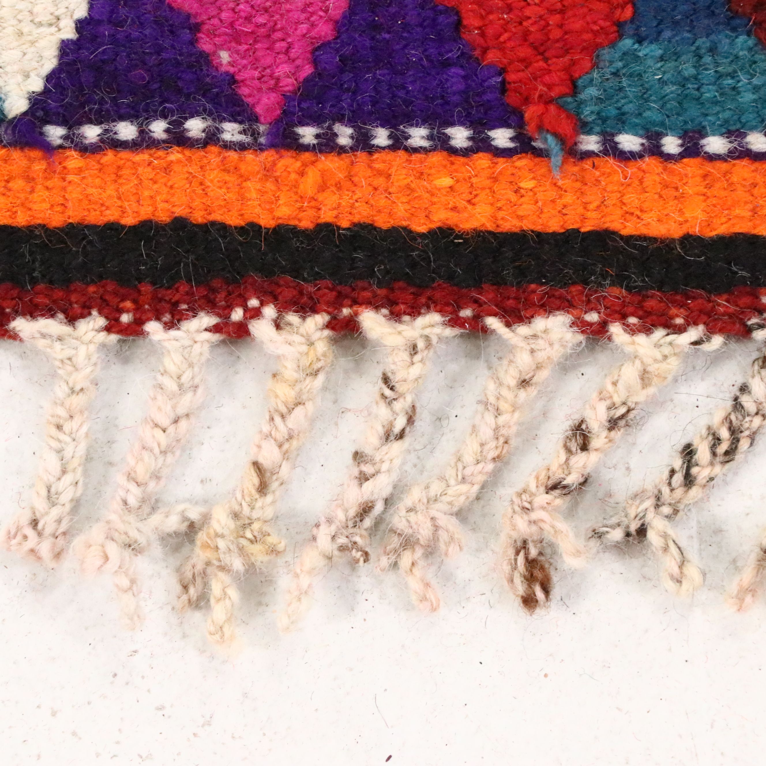 3'4 x 12'8 Hand-Knotted Moroccan Berber Long Rug