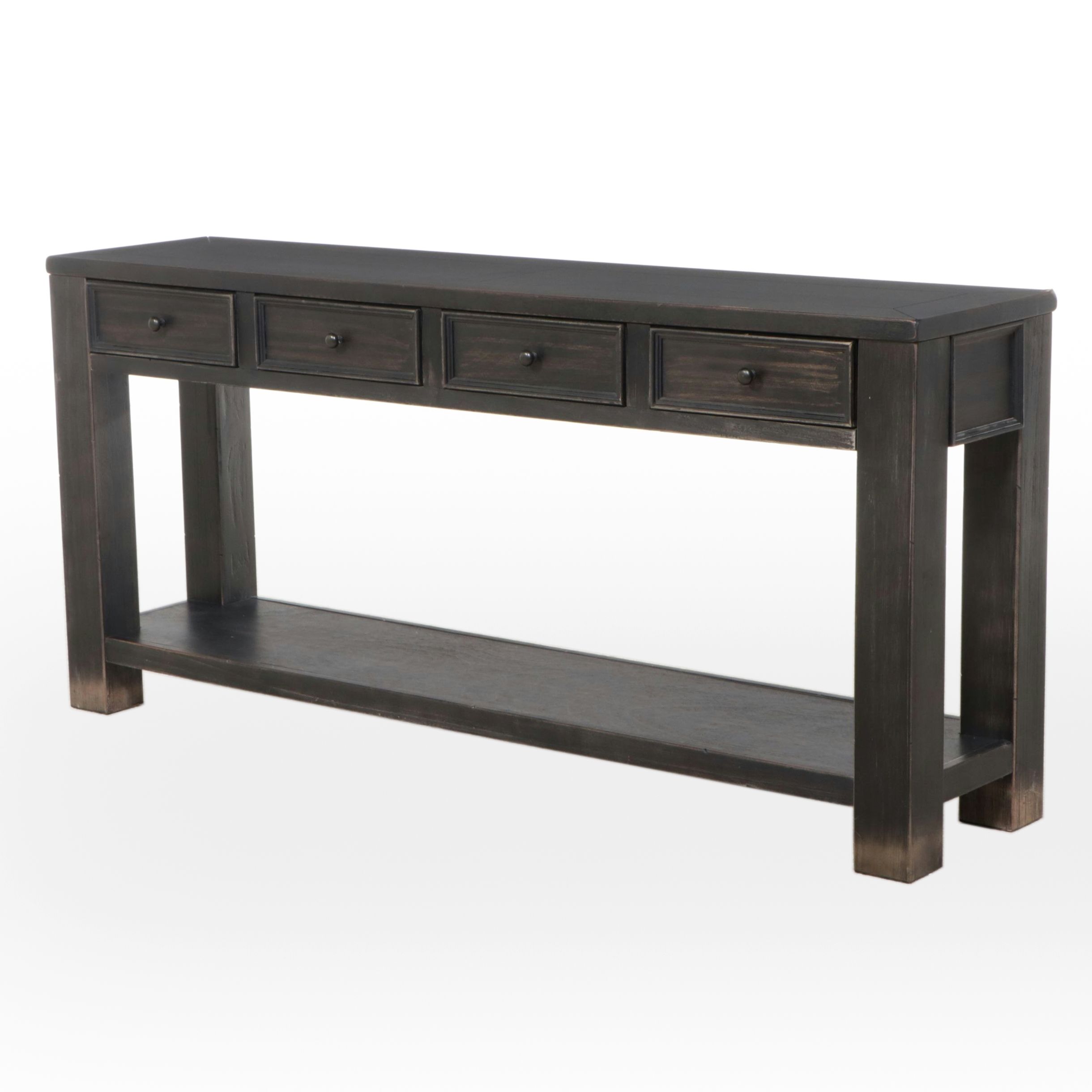 Contemporary Painted Wooden Console Table
