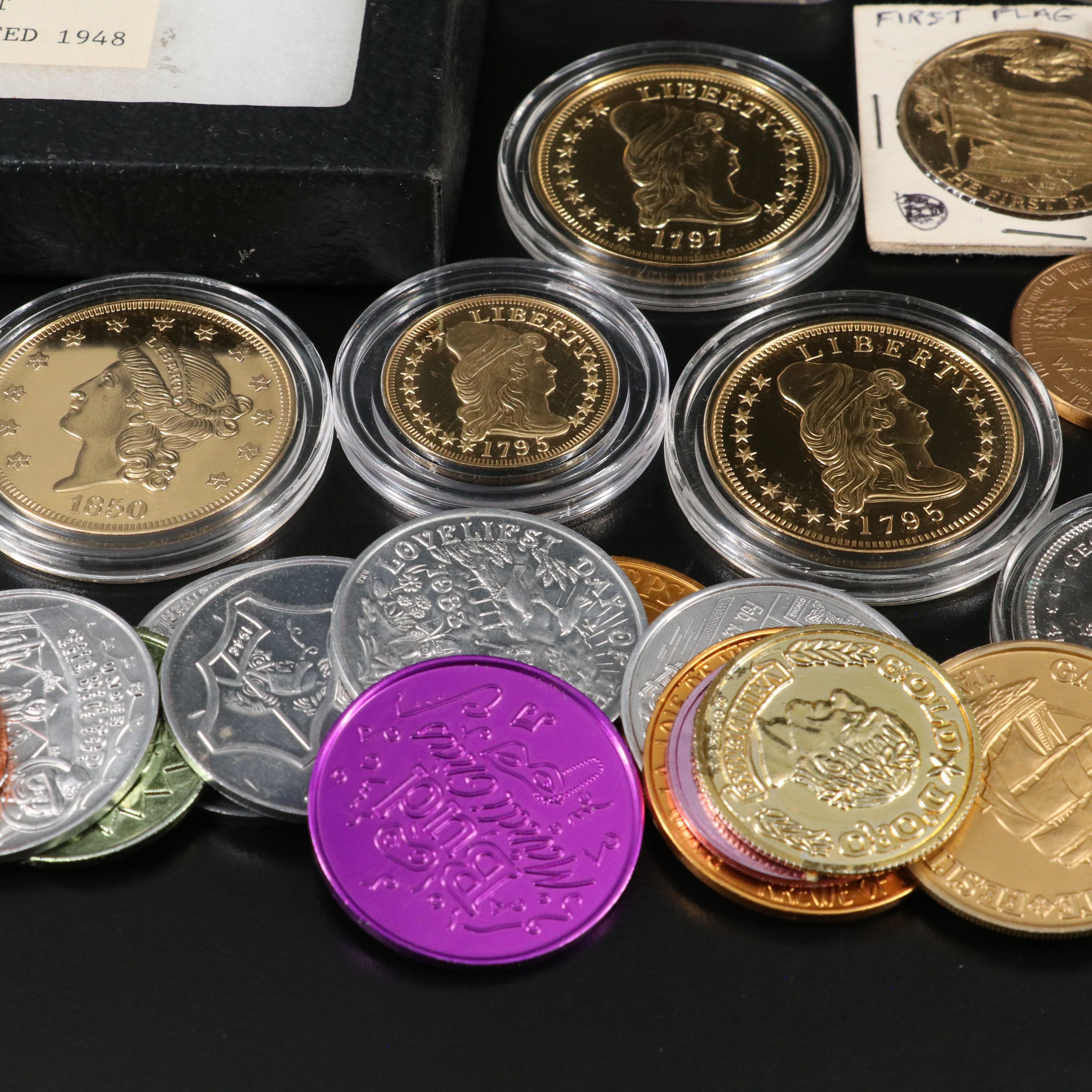 1680 Bolivia 8 Reales, and SS Central America Gold Nuggets and Other Coins