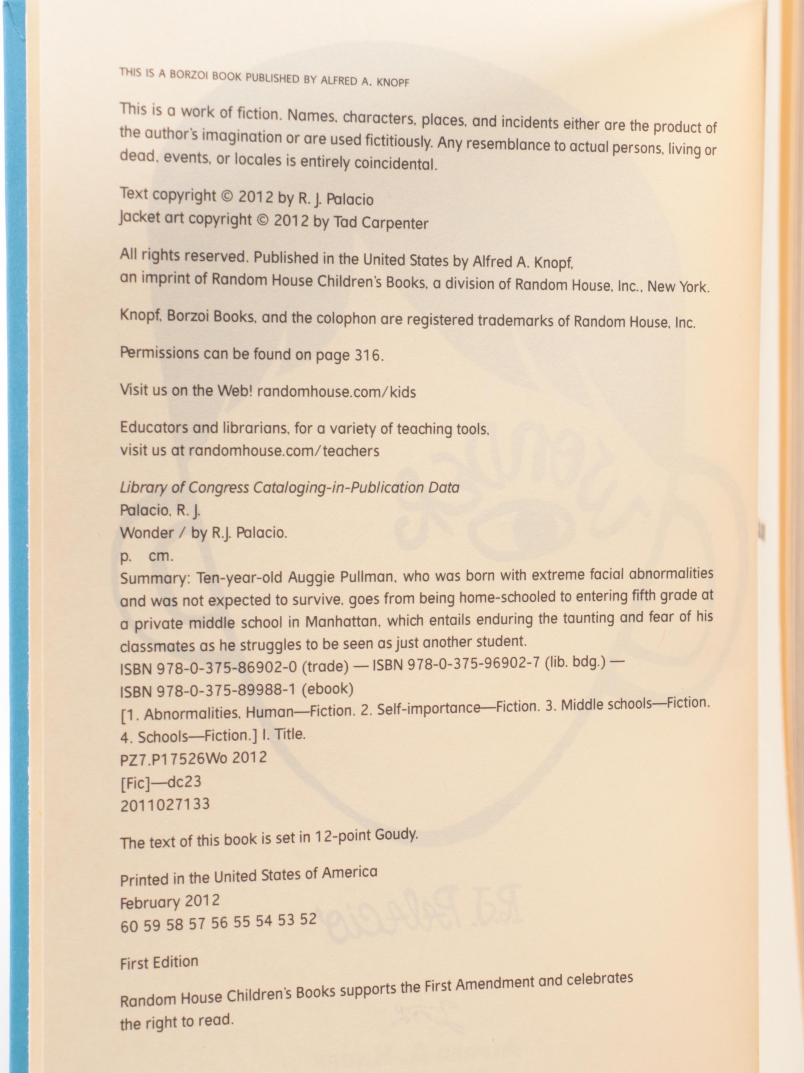 "Wonder," "Mirror, Mirror," and More Fiction and Nonfiction Books