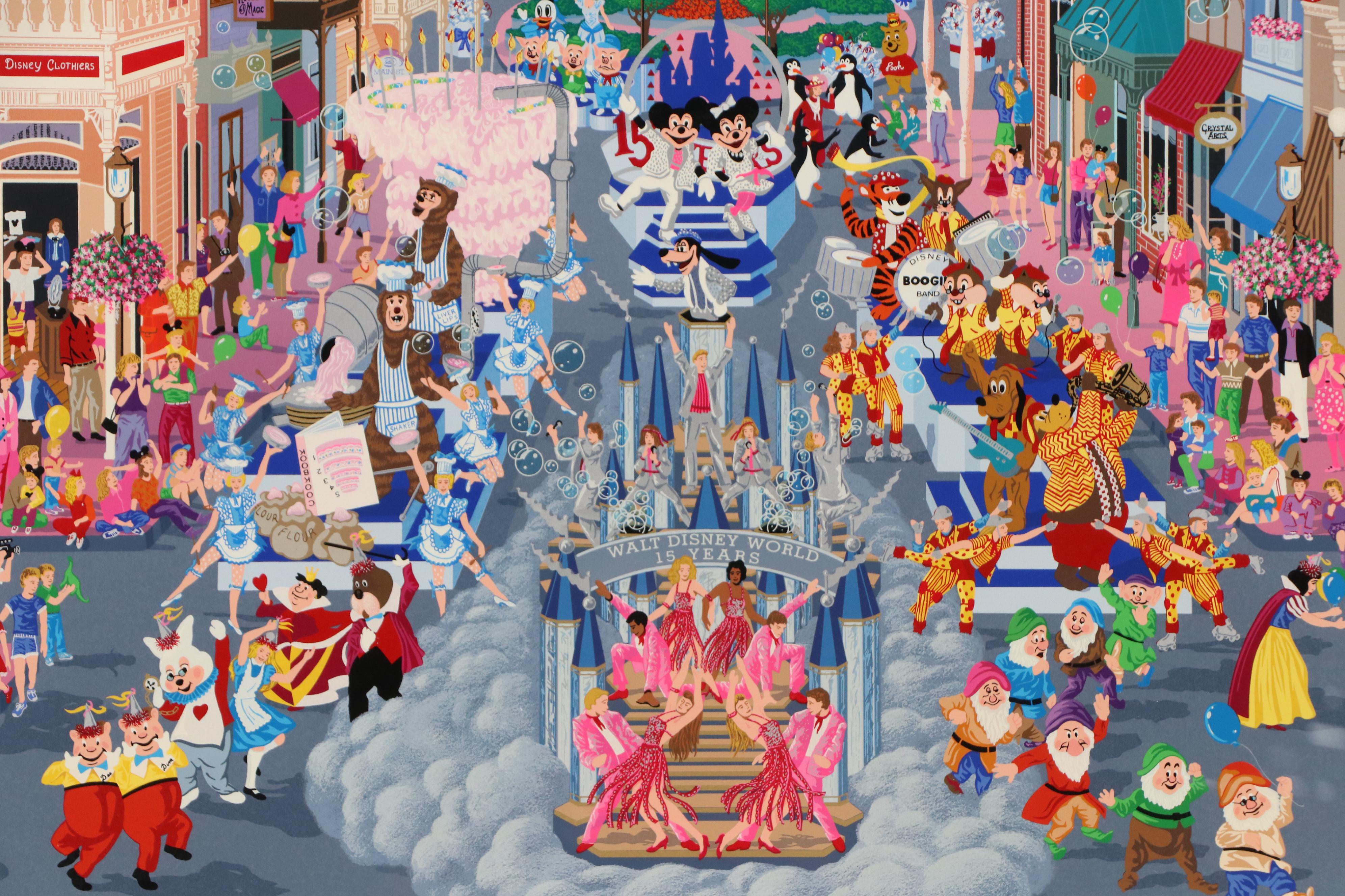 Melanie Taylor Kent Serigraph "Walt Disney World," 1987