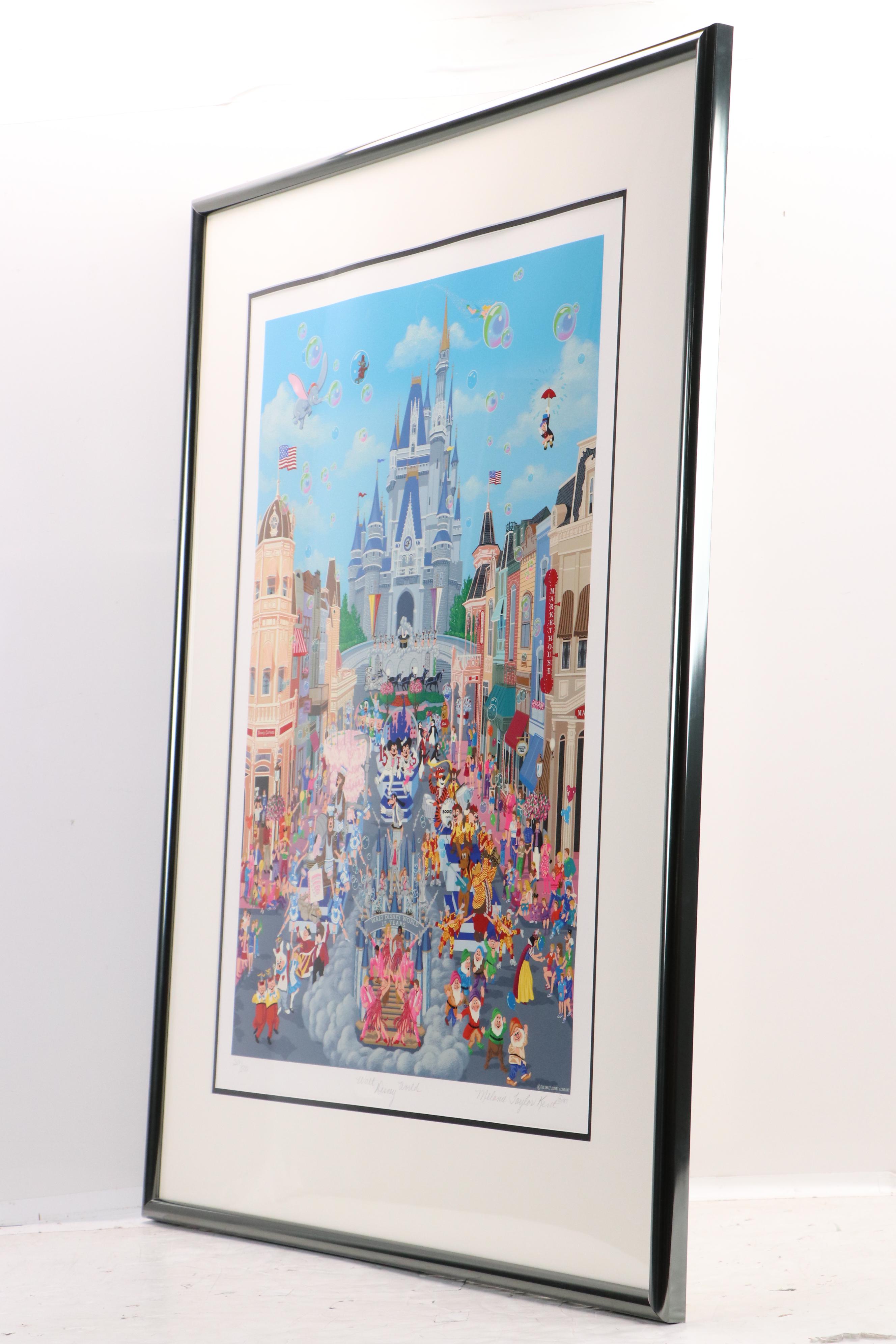 Melanie Taylor Kent Serigraph "Walt Disney World," 1987