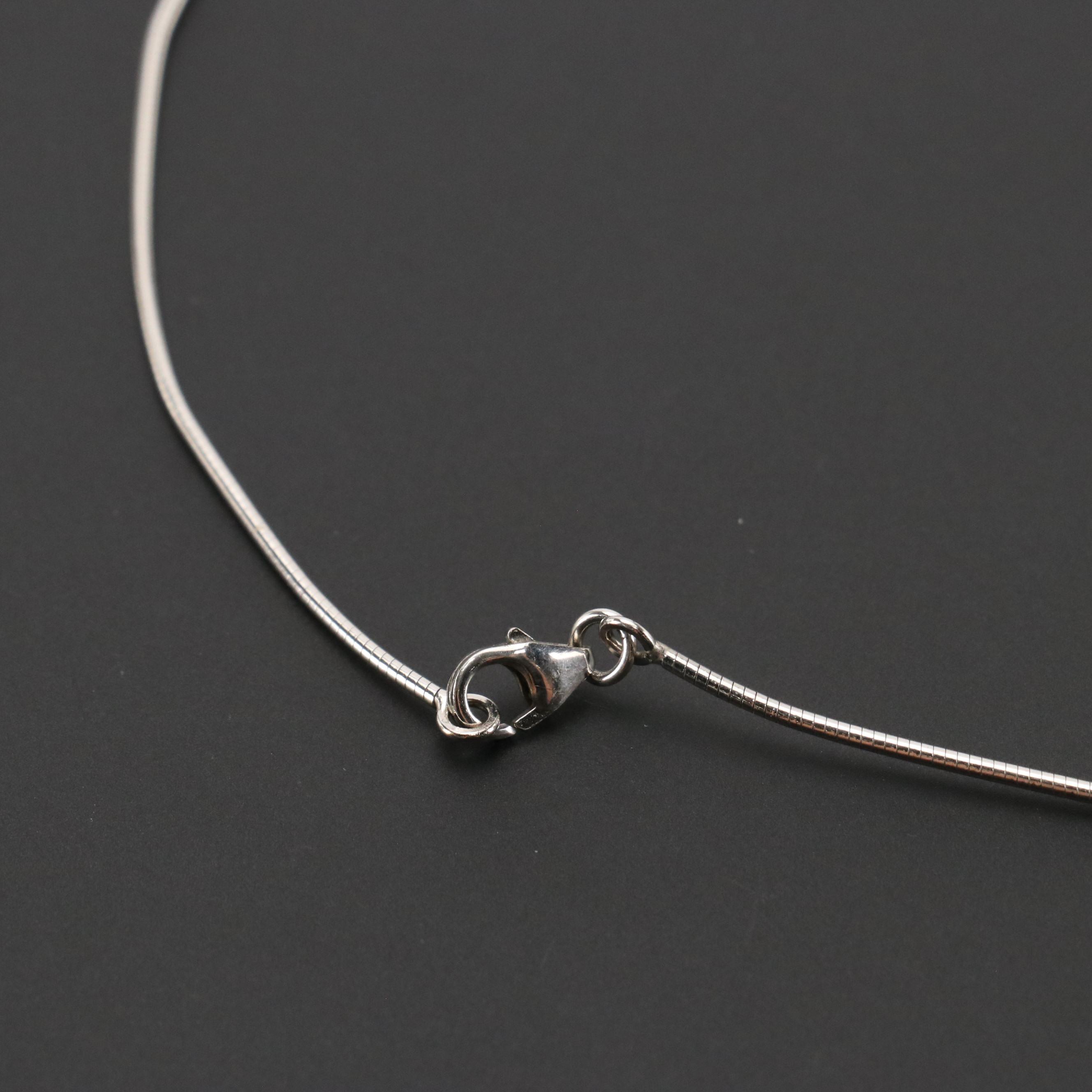 Hermès Cage d'H Pendant Necklace with Box