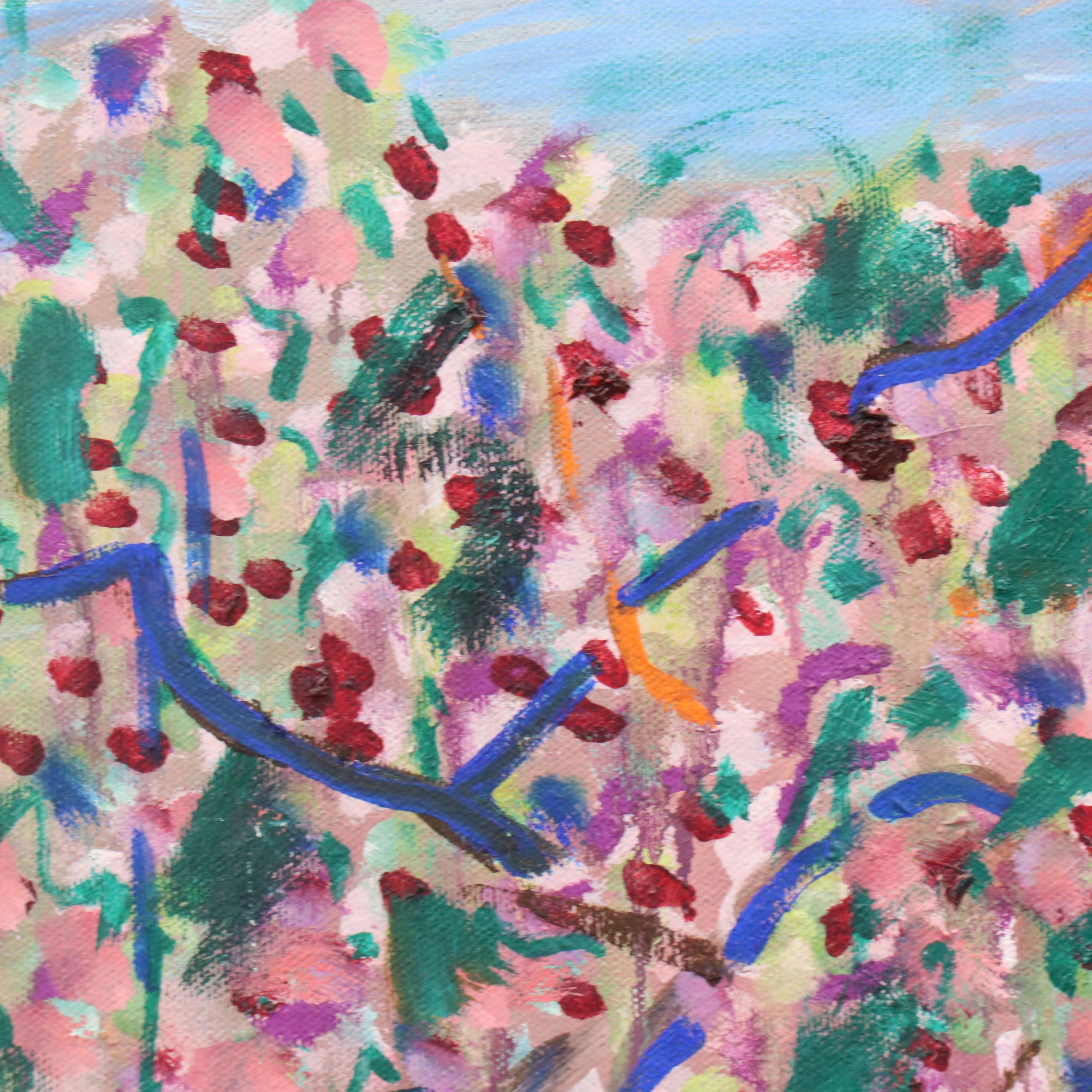 Janice Guttman Impressionistic Style Landscape Acrylic Painting, 2005