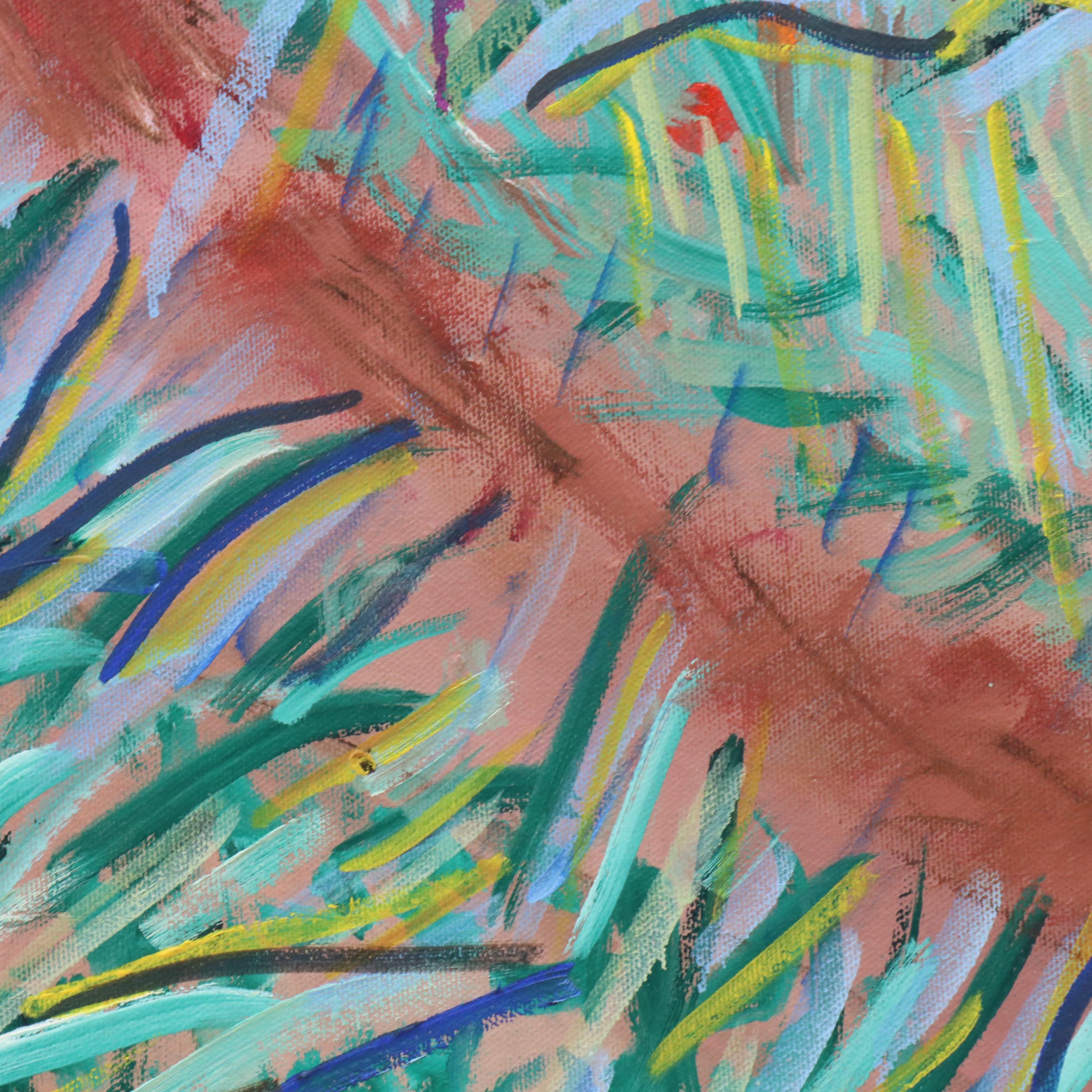 Janice Guttman Impressionistic Style Landscape Acrylic Painting, 2005