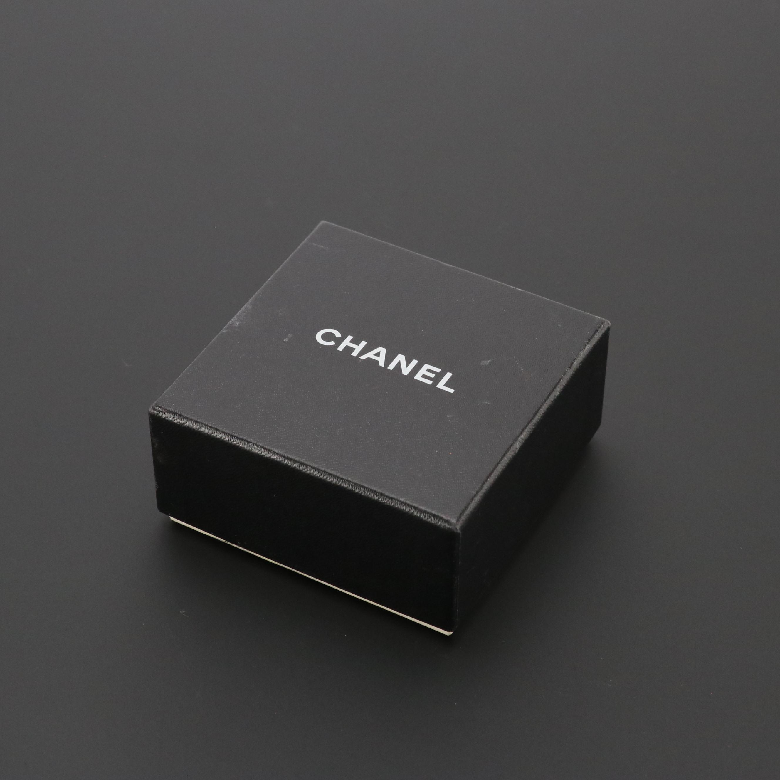 Chanel Paris Cuff Bracelet in Silver Tone Finish with Box
