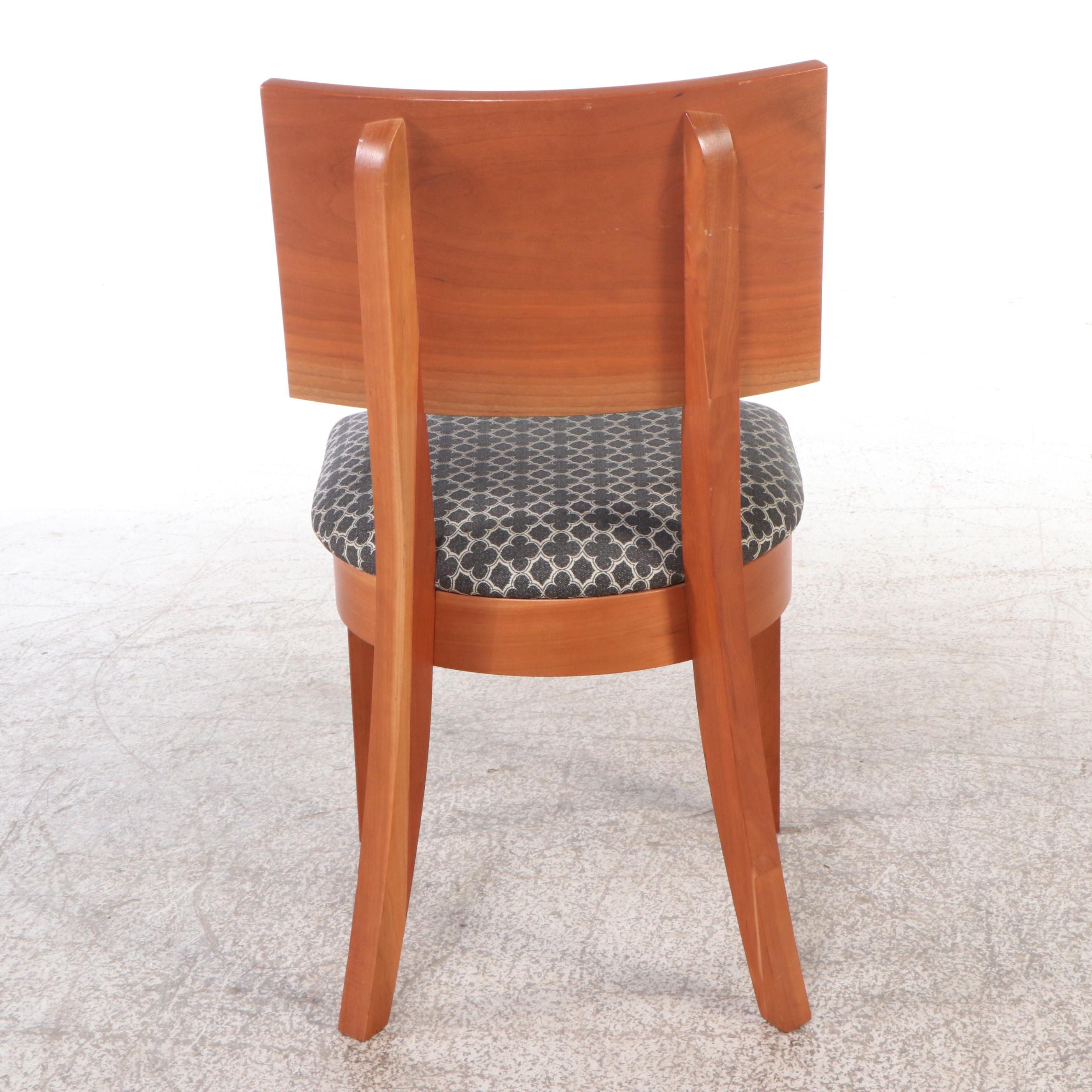 Pair of Arhaus Furniture Cherry Side Chairs