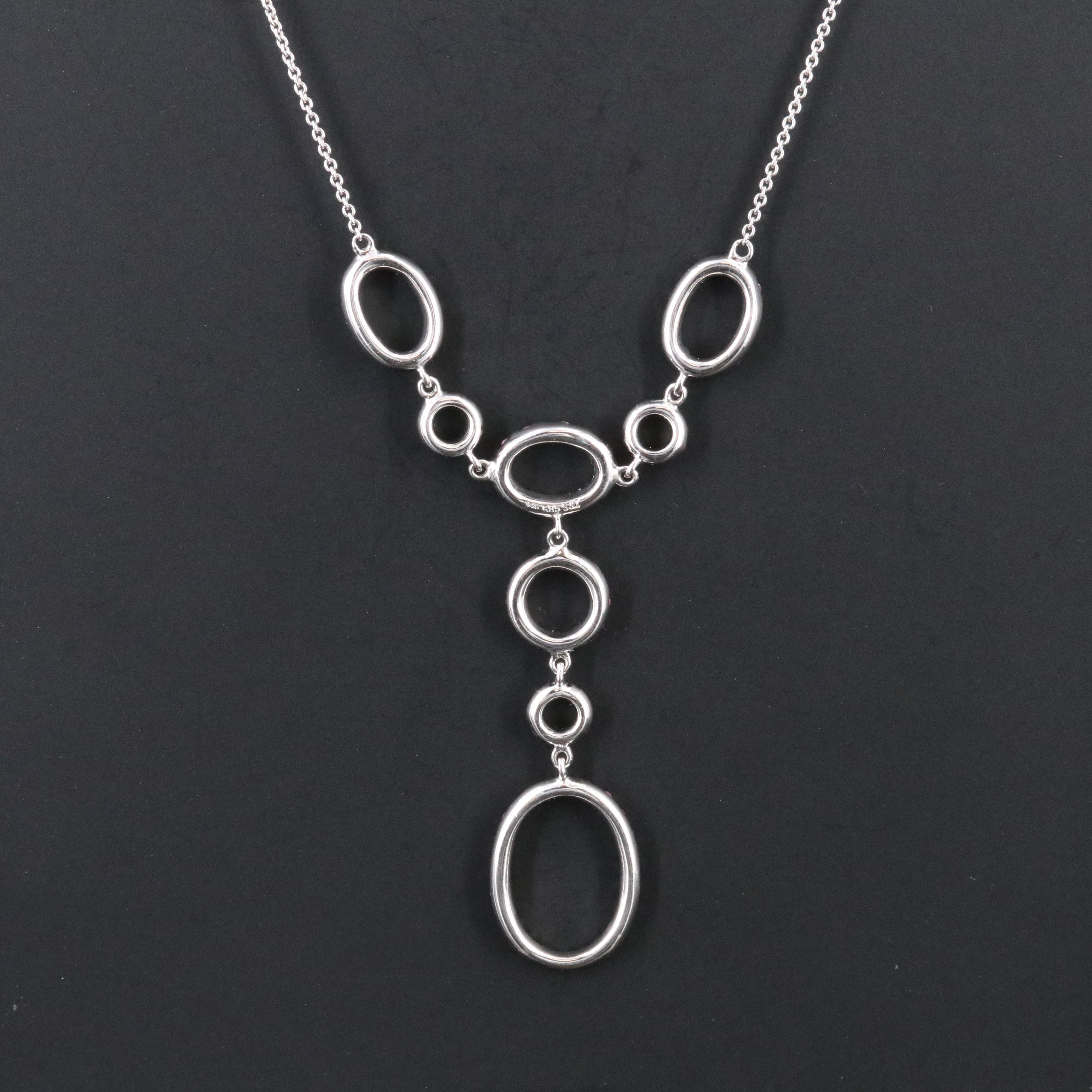 14K Ruby and Diamond Necklace