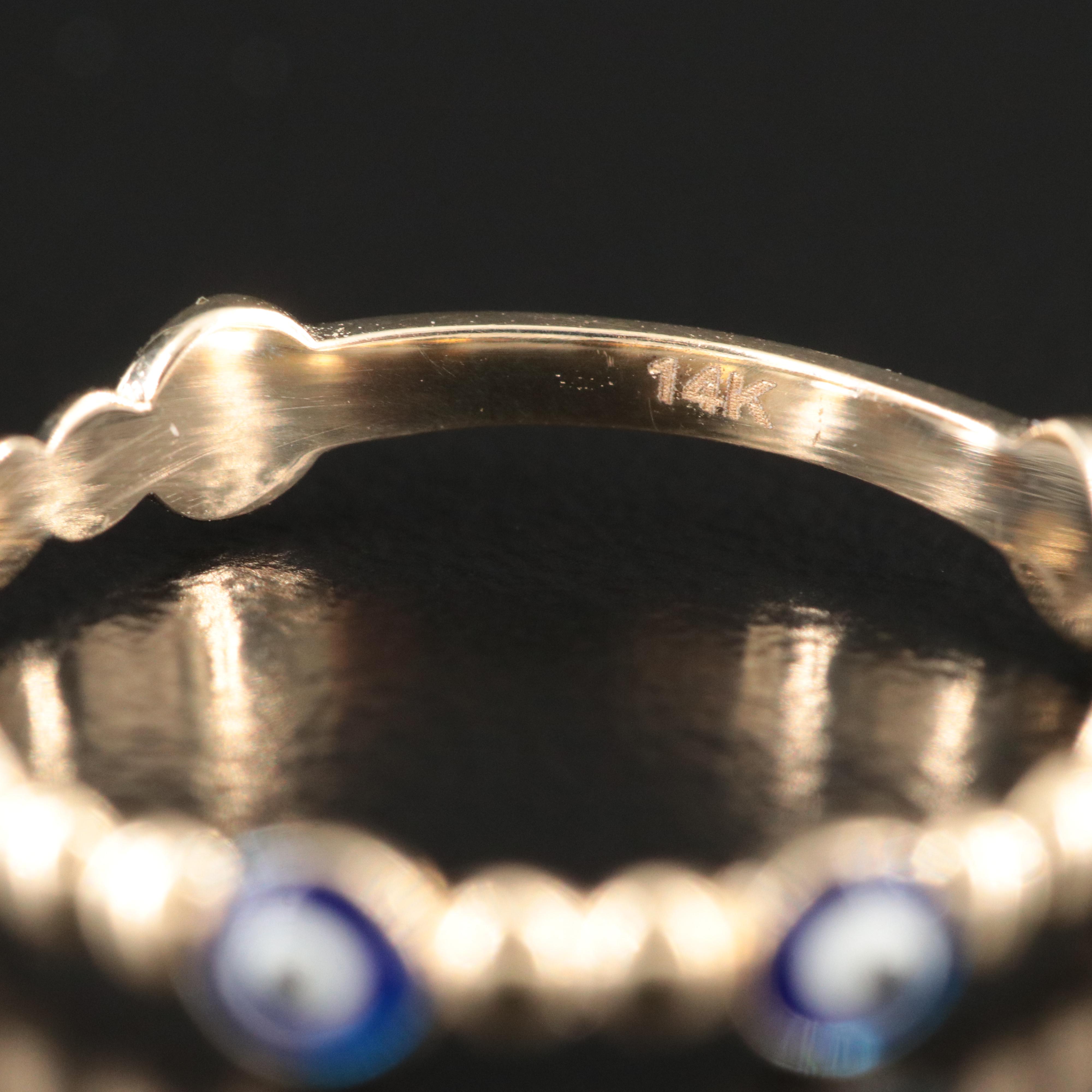 14K Evil Eye Ring