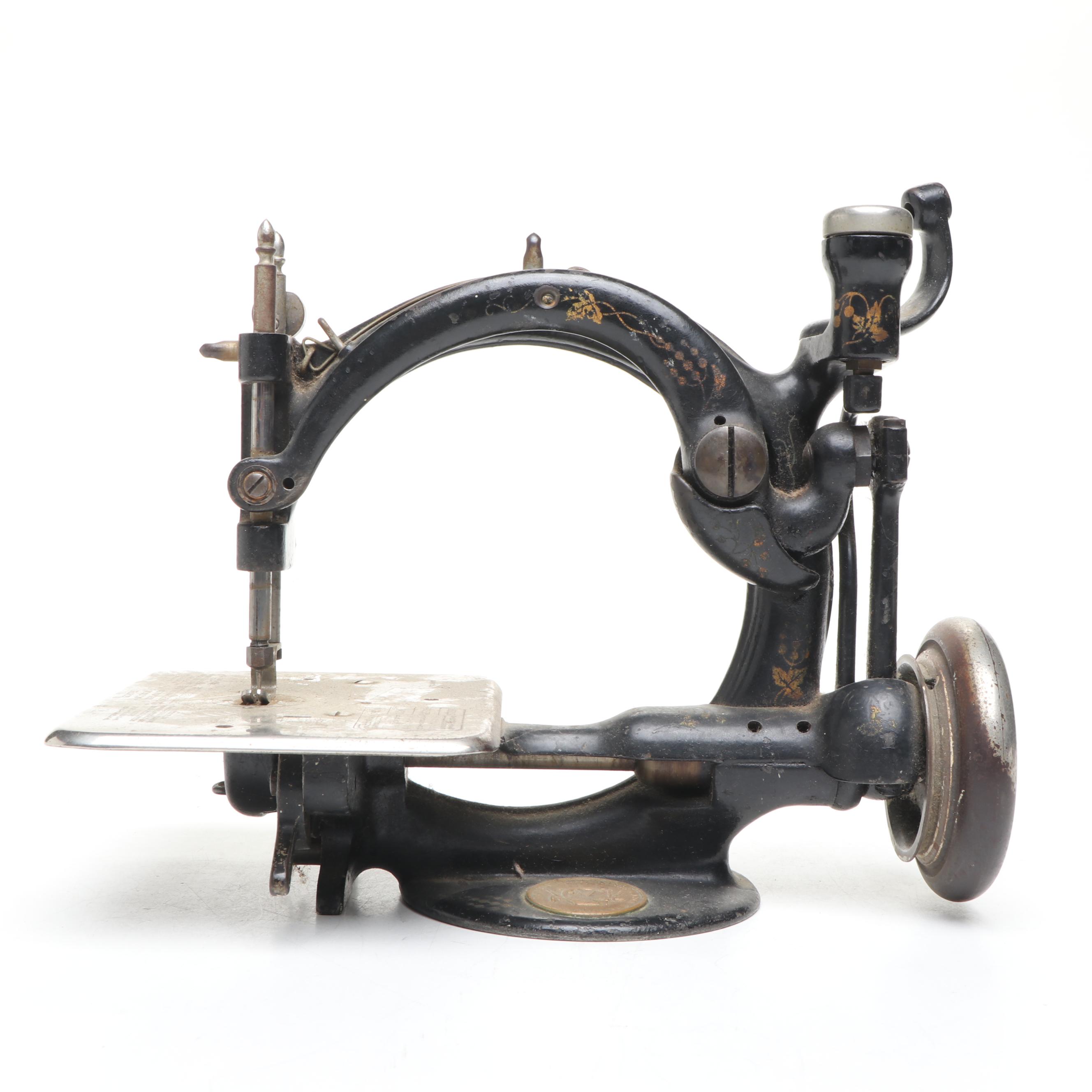 Willcox & Gibbs Antique Chain Stitch Sewing Machine, Late 19th Century