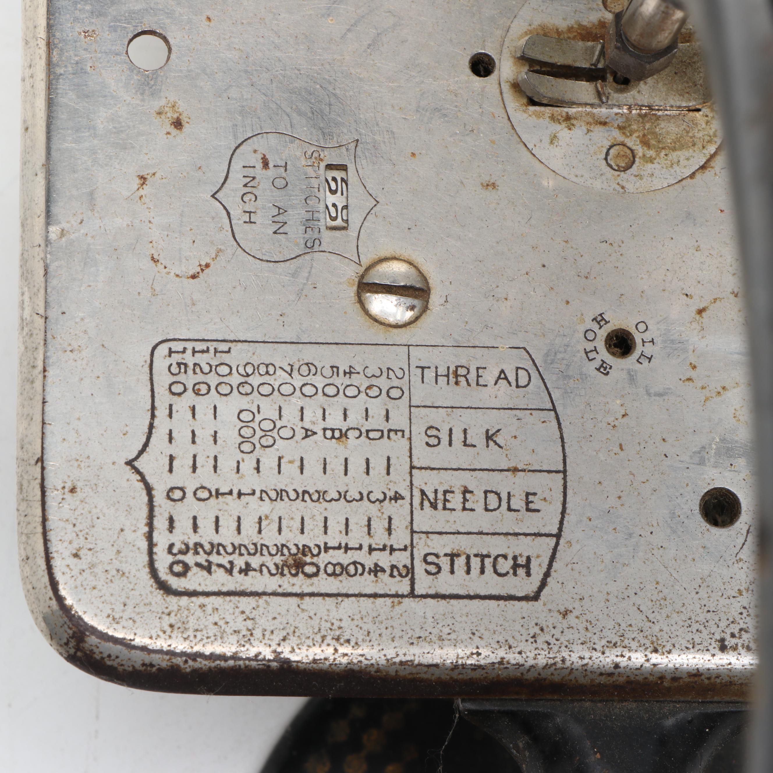 Willcox & Gibbs Antique Chain Stitch Sewing Machine, Late 19th Century