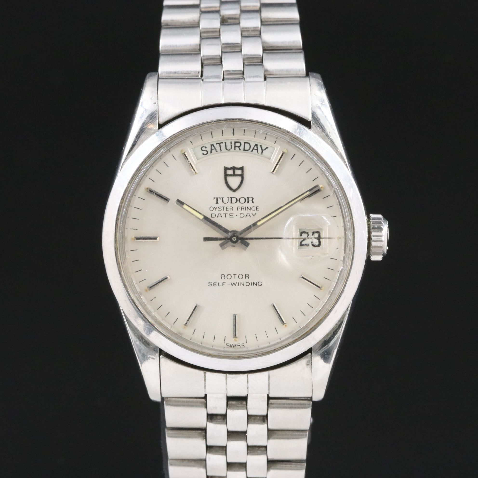 1984 Tudor Auto Prince Date-Day Model 94500 Watch
